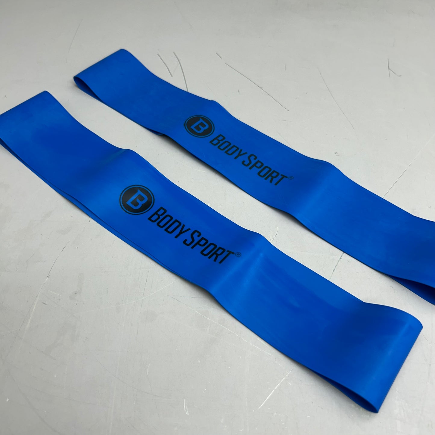 BODY SPORTS (2 Pack) Loop Exercise Band Light Resistance 2"x24" Blue