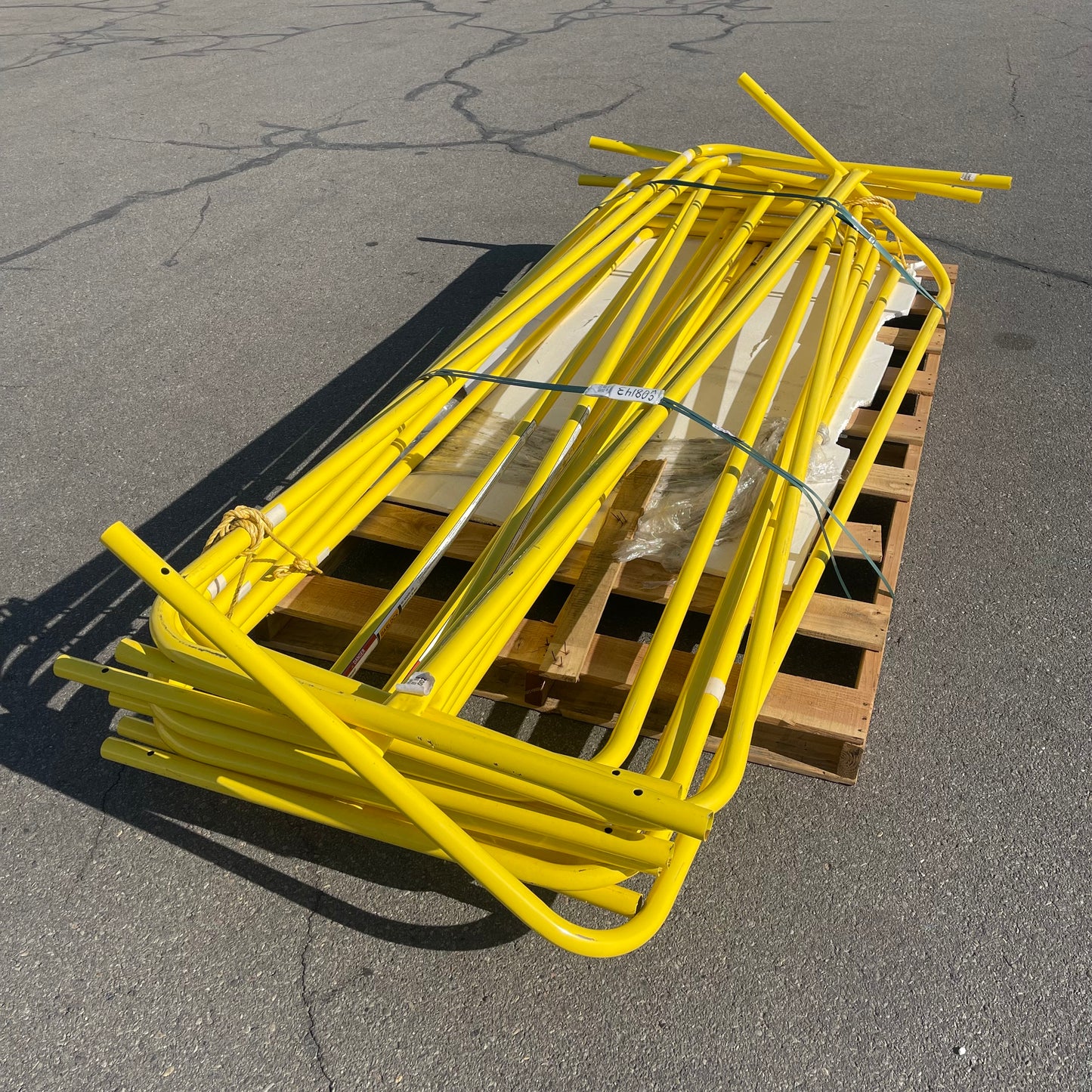 GARLOCK Stack of Yellow Steel Gates (AS-IS)