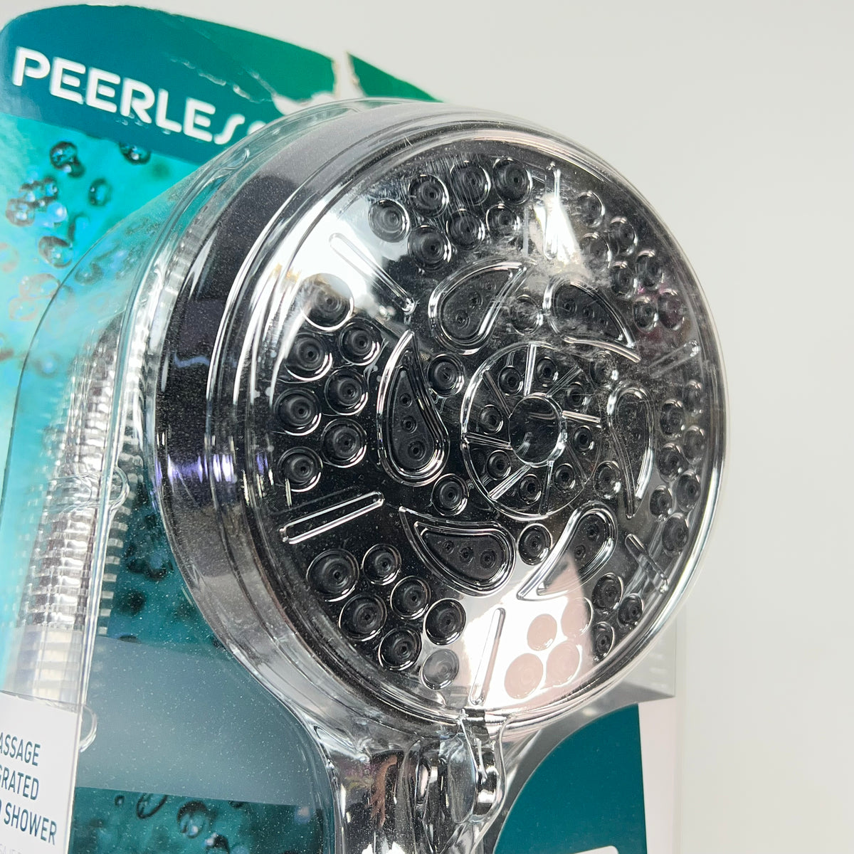 PEERLESS Hand Shower Soft Rubber Touch Clean Spray Holes 7-Setting Chrome 76730