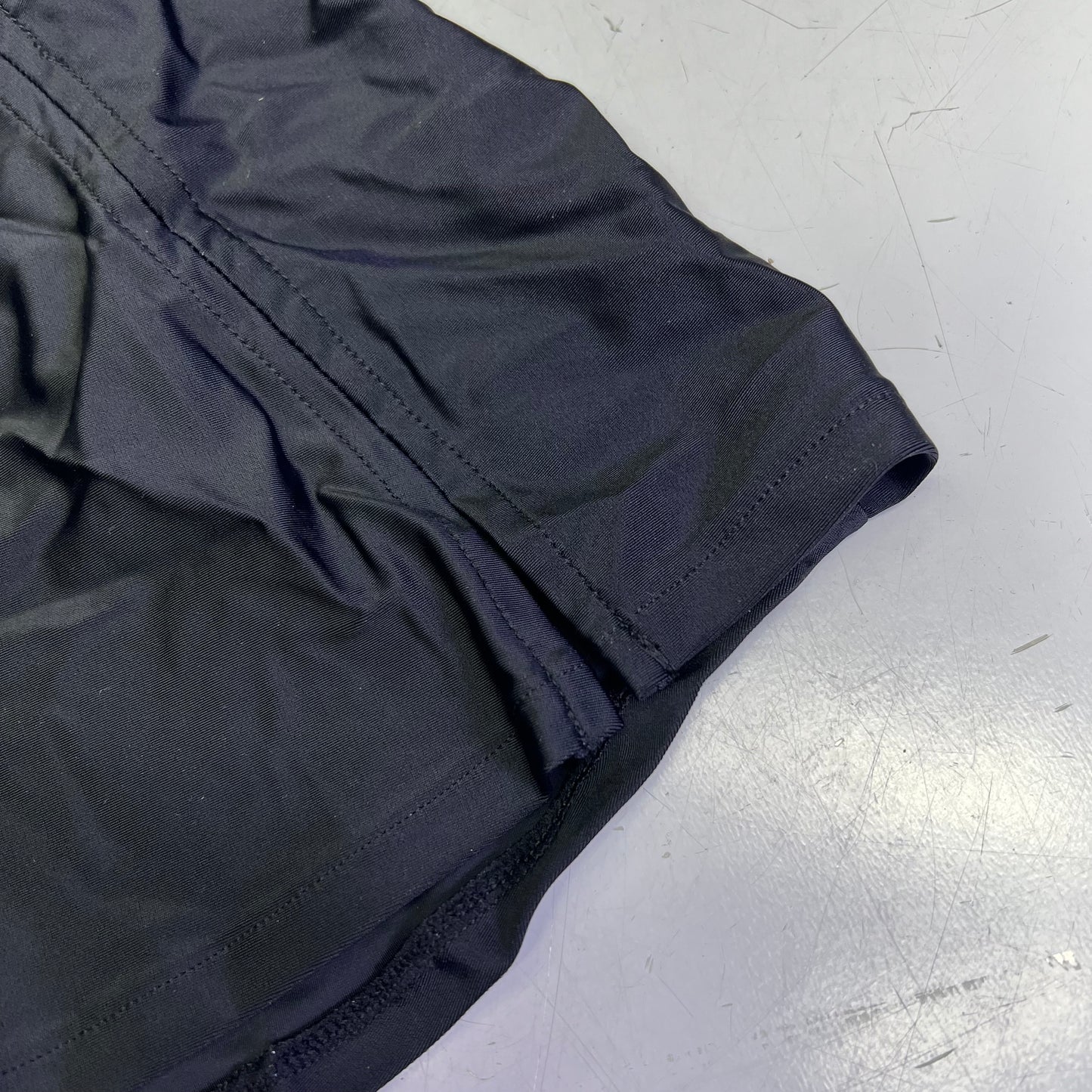 CHARMO High Waisted Swim Bottom Skirt W/ Built-in Briefs Women's Sz L Black