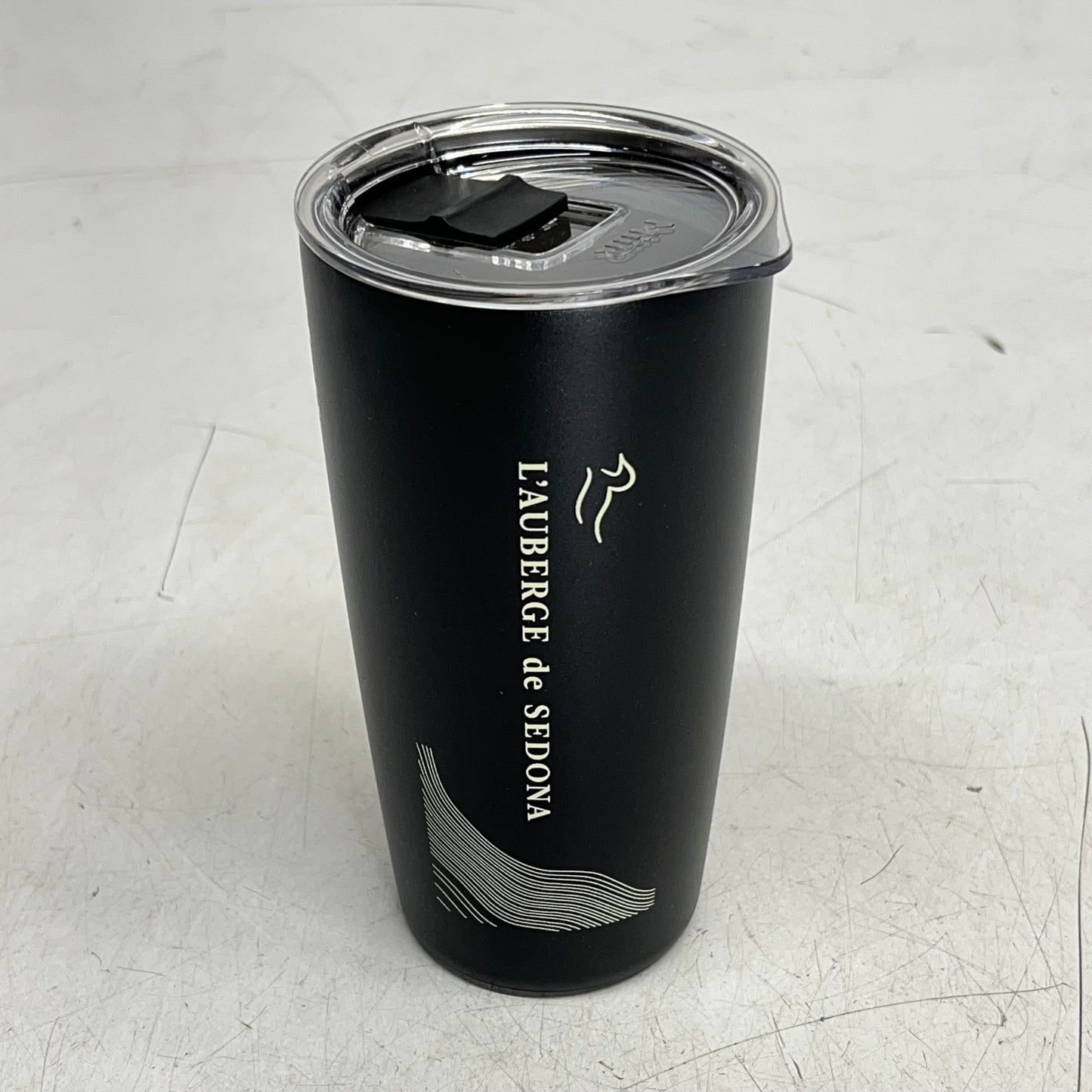 ZA@ MIIR 3d Double Wall Insulated Stainless Steel Tumbler 16oz Black w/ Hotel & Resort L'auberge De Sedona Engraved G