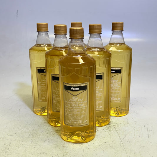 ZA@ STARBUCKS (6 PACK) Fontana Pecan Flavoured Syrup 33.8 fl oz/bottle BB 01/26