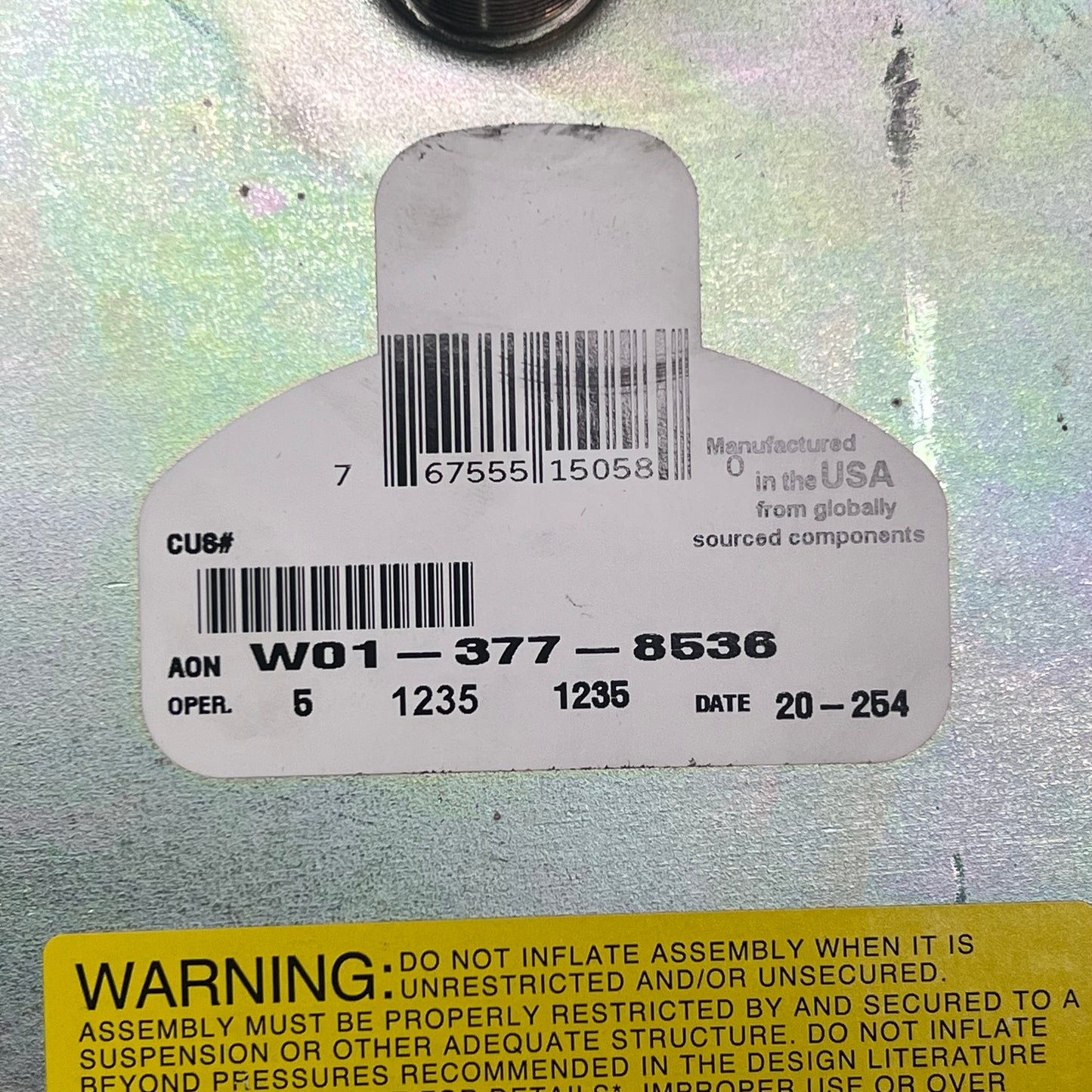 FIRESTONE Air Spring Air Bag/Piston Assembly Aluminum Piston W01-377-8536