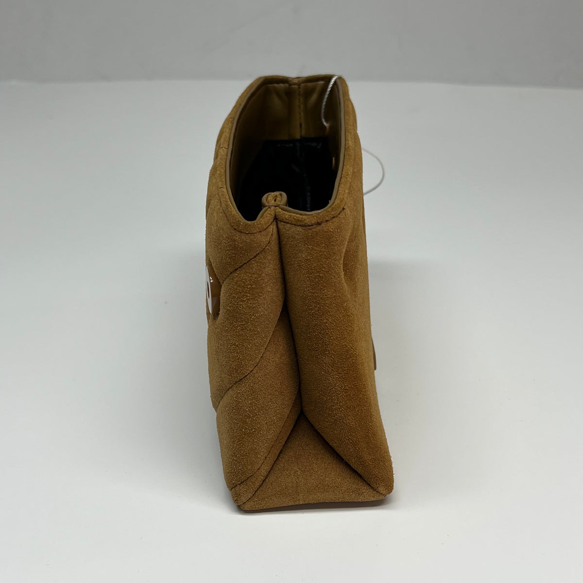 KURT GEIGER LONDON Sample Purse Mini Kensington Body Bag (Missing Fastener)  Brown Suede (As-Is)