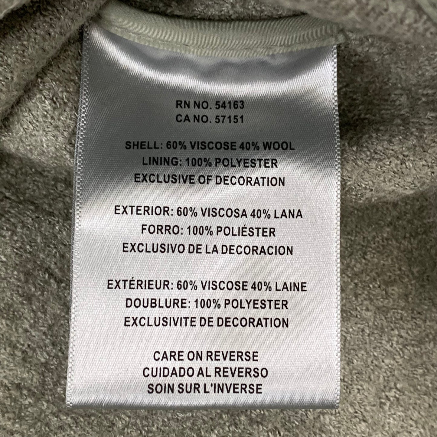 LEVI'S Front Button Cropped Jacket W/ Laydown Collar Women's Medium Tea Green 595450040