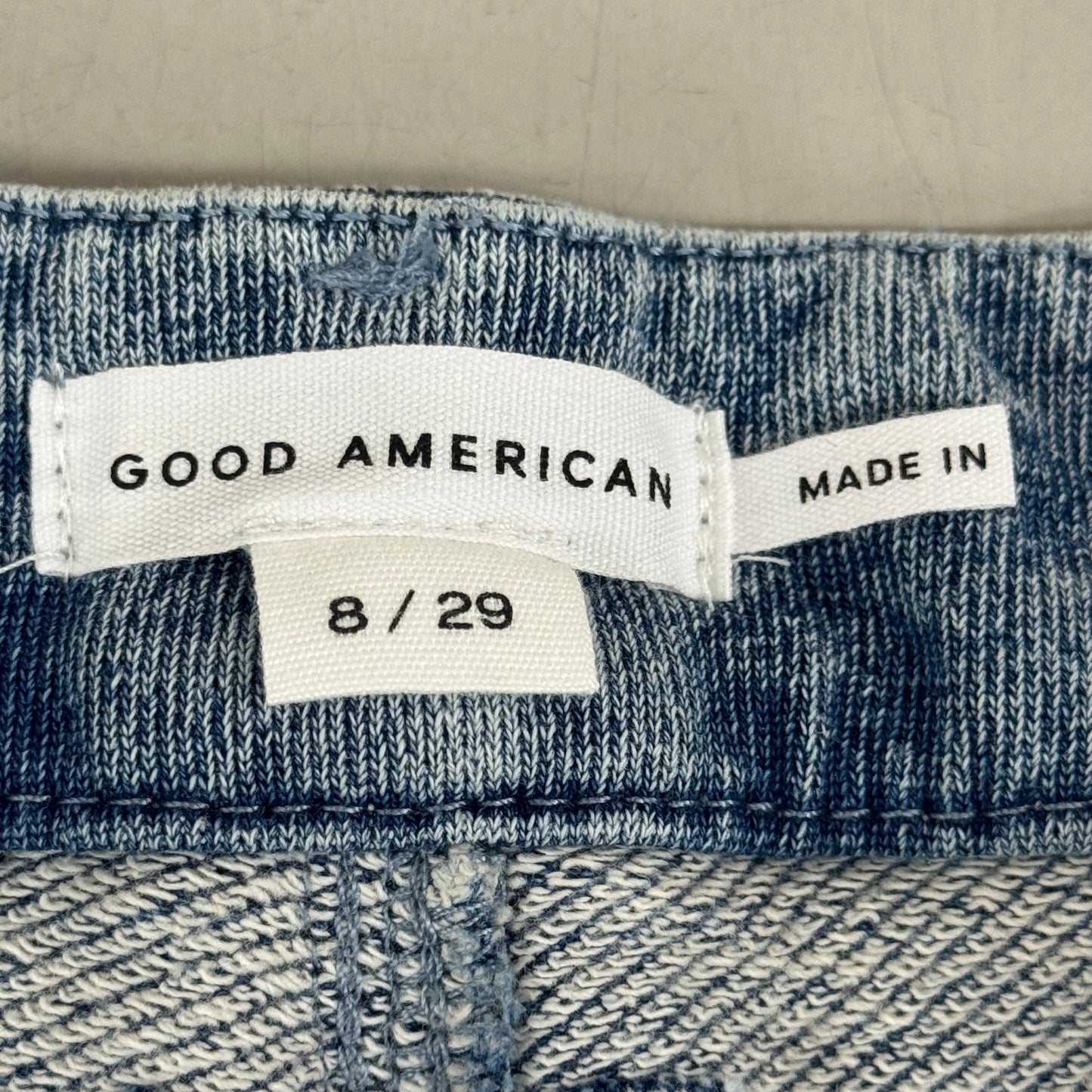 GOOD AMERICAN Jeanius Good Skate Jeans Women's Sz 8 Indigo586 GS0409VN