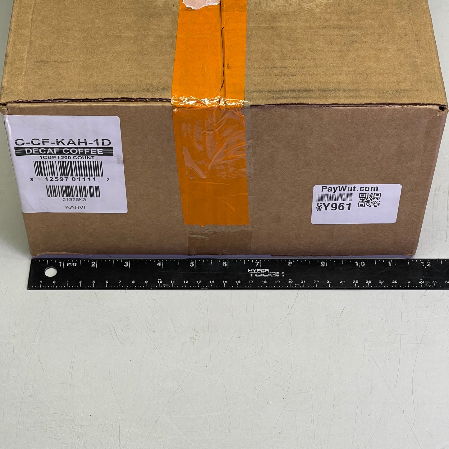 KAHVI (200 PACK) Gourmet Arabica Blend Decaf Coffee 1 cup per packet C-CF-KAH-1D