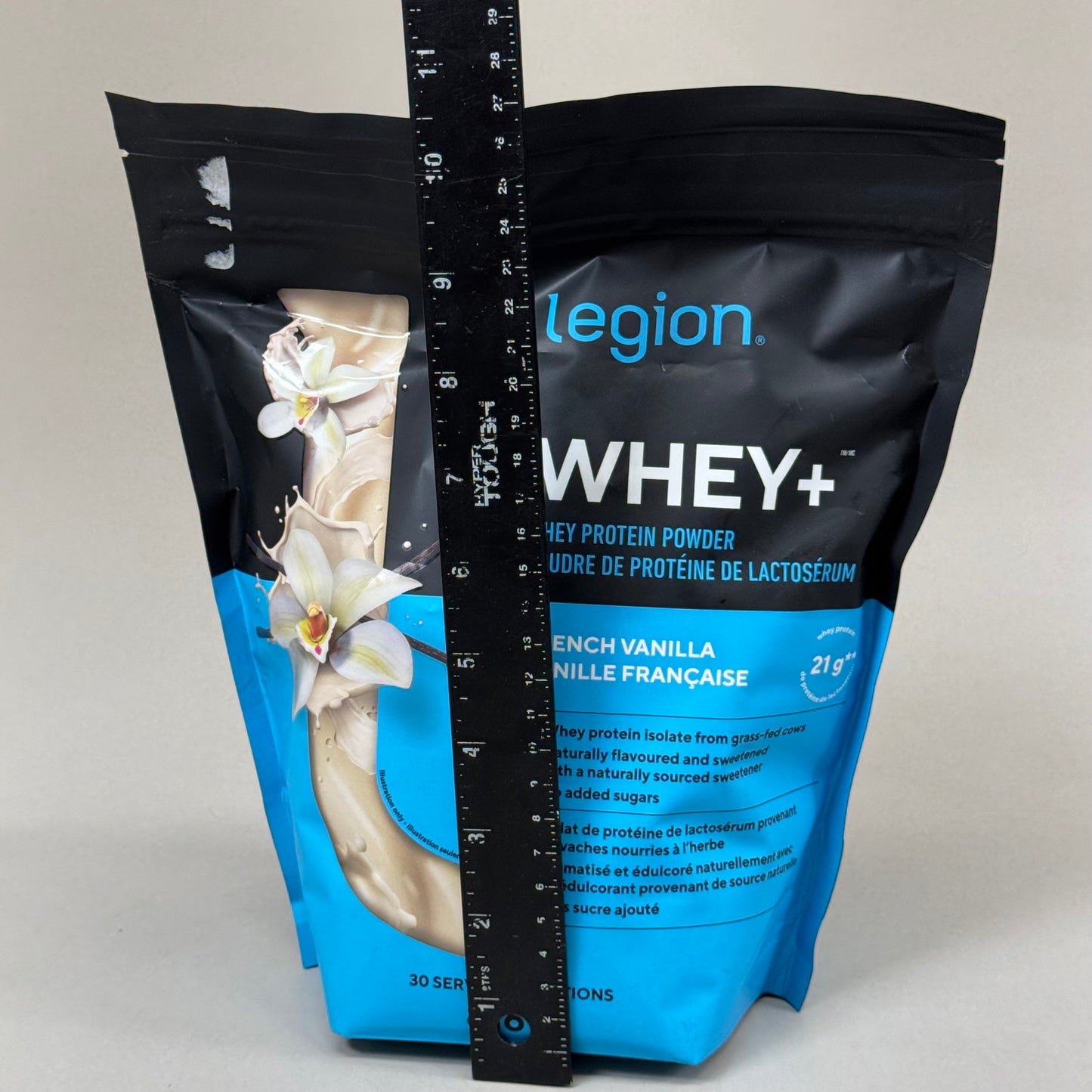 LEGION Whey+ French Vanilla Flavor Natural Ingredients 30 Serving 816g BB 01/26