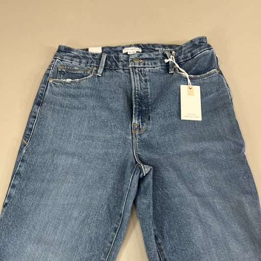 GOOD AMERICAN Good Classic Slim Bootcut High-Rise Jeans Women's Sz 10 Indigo627 GCLBDV220T