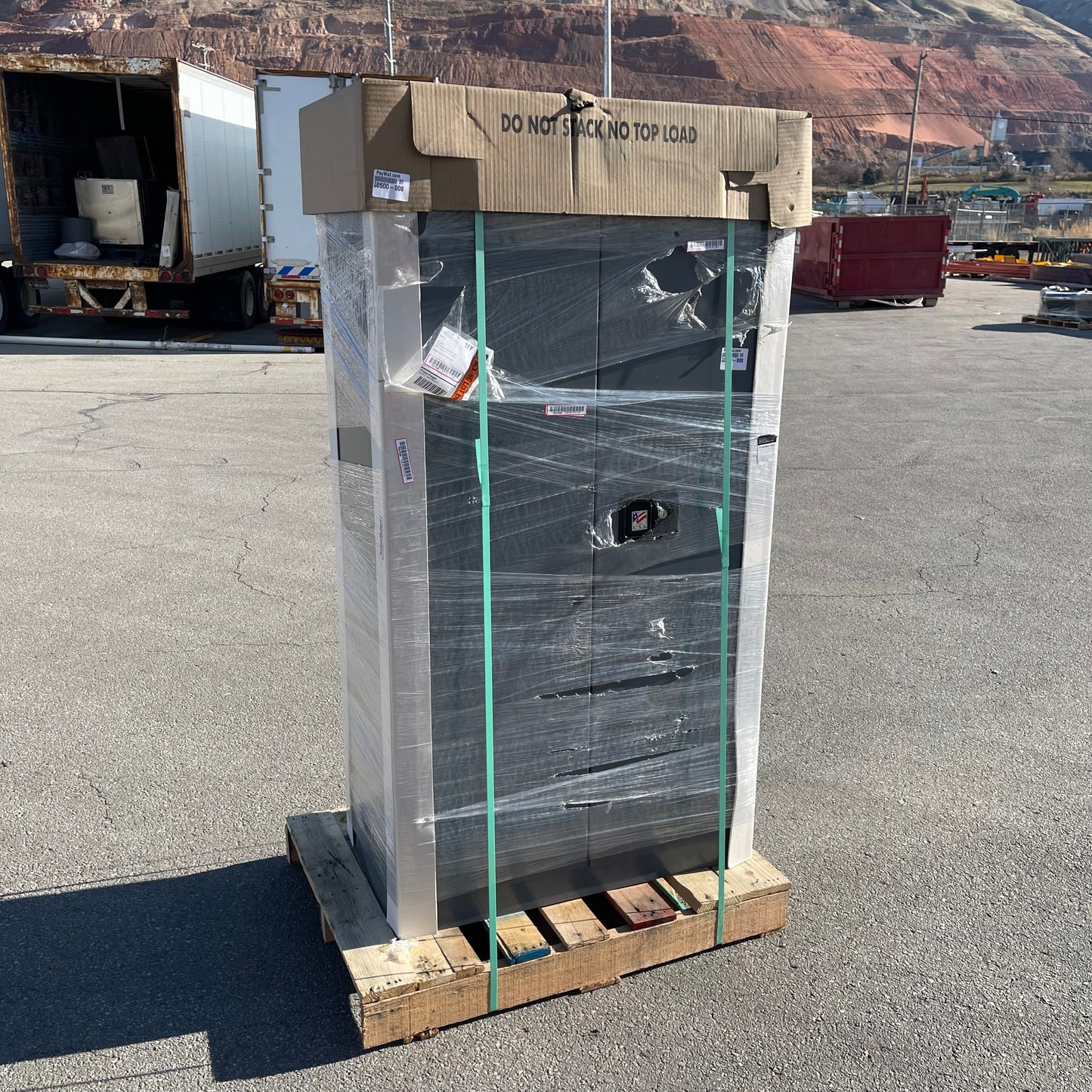 Z@ JAMCO Double-Walled Fire Resistant Security Cabinet 65”x34”x18” Grey BR23GP (A)