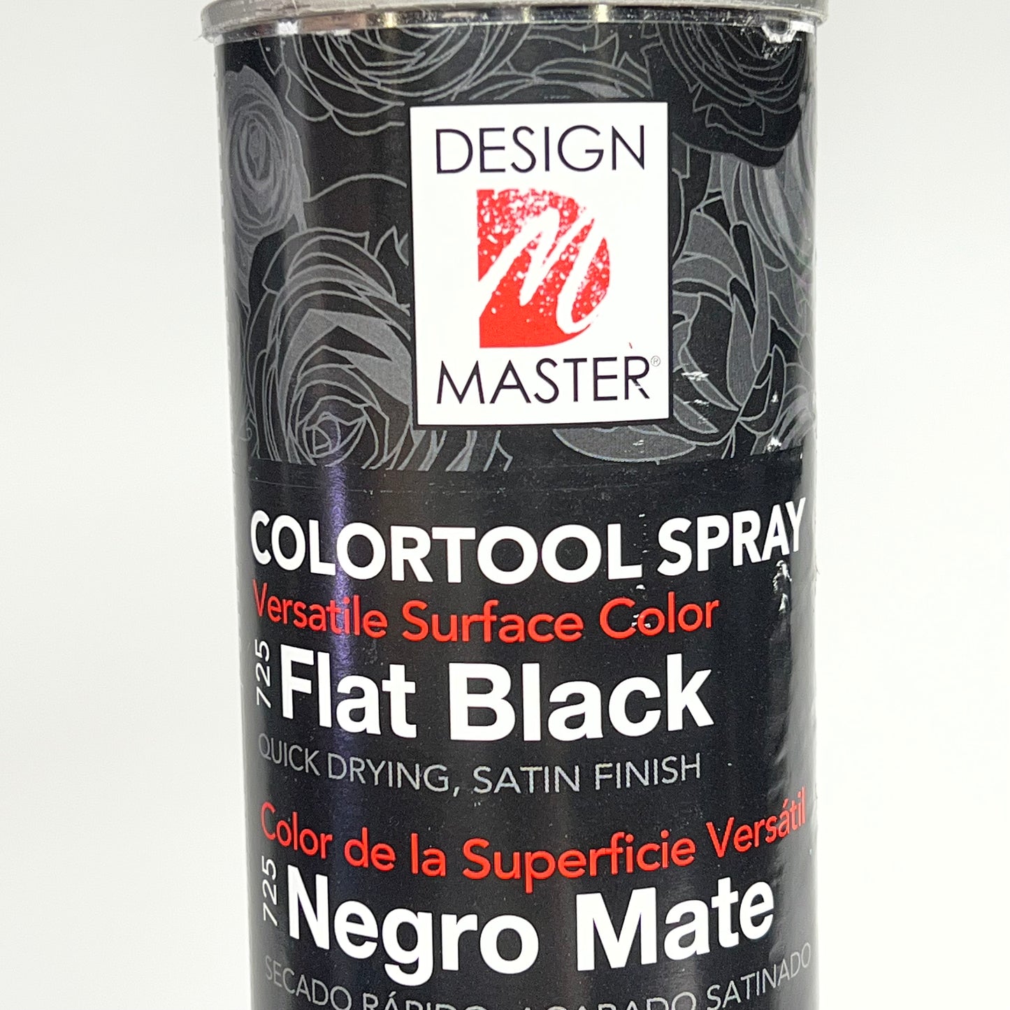 DESIGN MASTER (2 PACK) Colortool Spray Flower Surface Color 12oz Flat Black 725