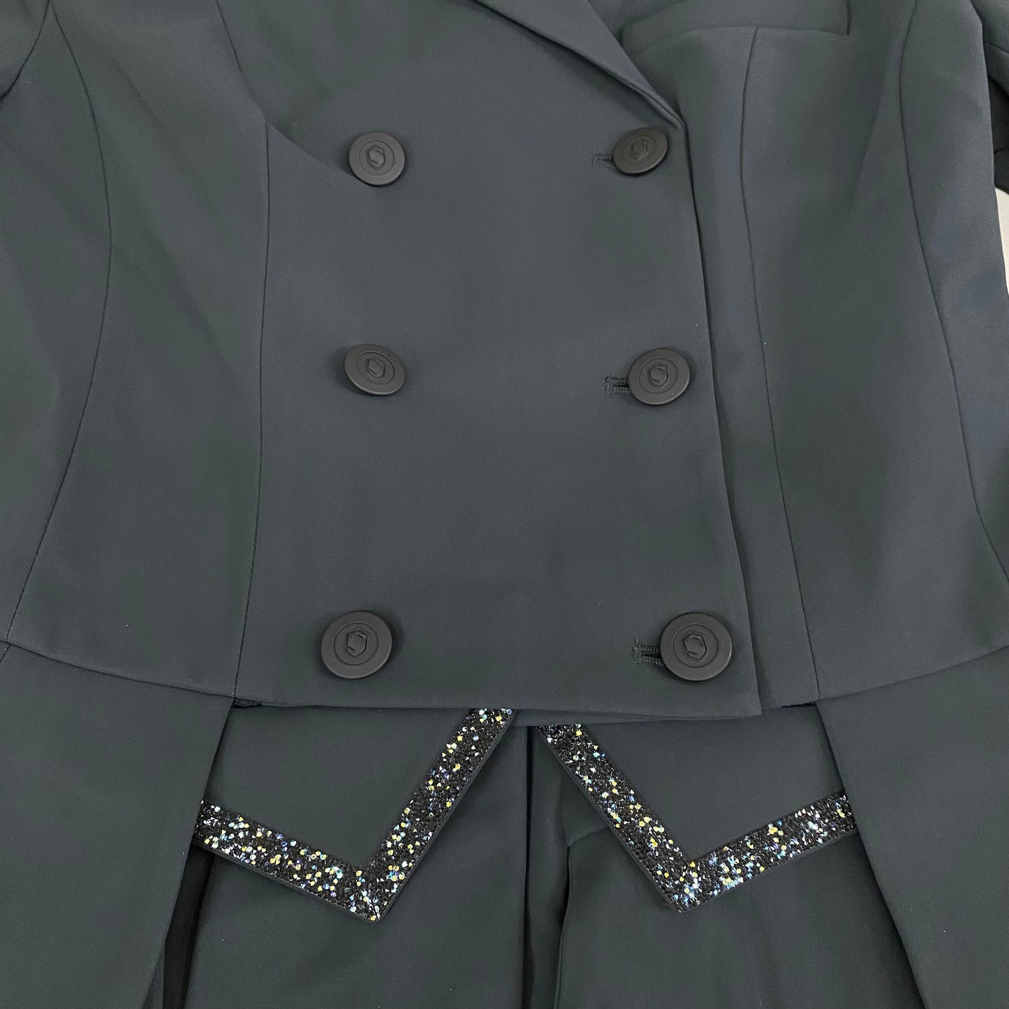 SAMSHIELD Short Frac Premium Equestrian Jacket Women's Sz US 6, UK 8, FR 36 Moonless Night