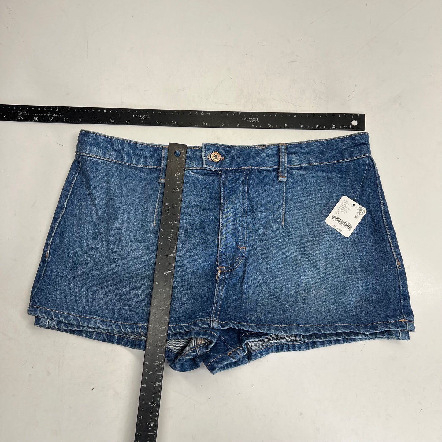 FREE PEOPLE Gallivanting Peekaboo Skort Women's Sz 32 Blue Rebel OB1904070
