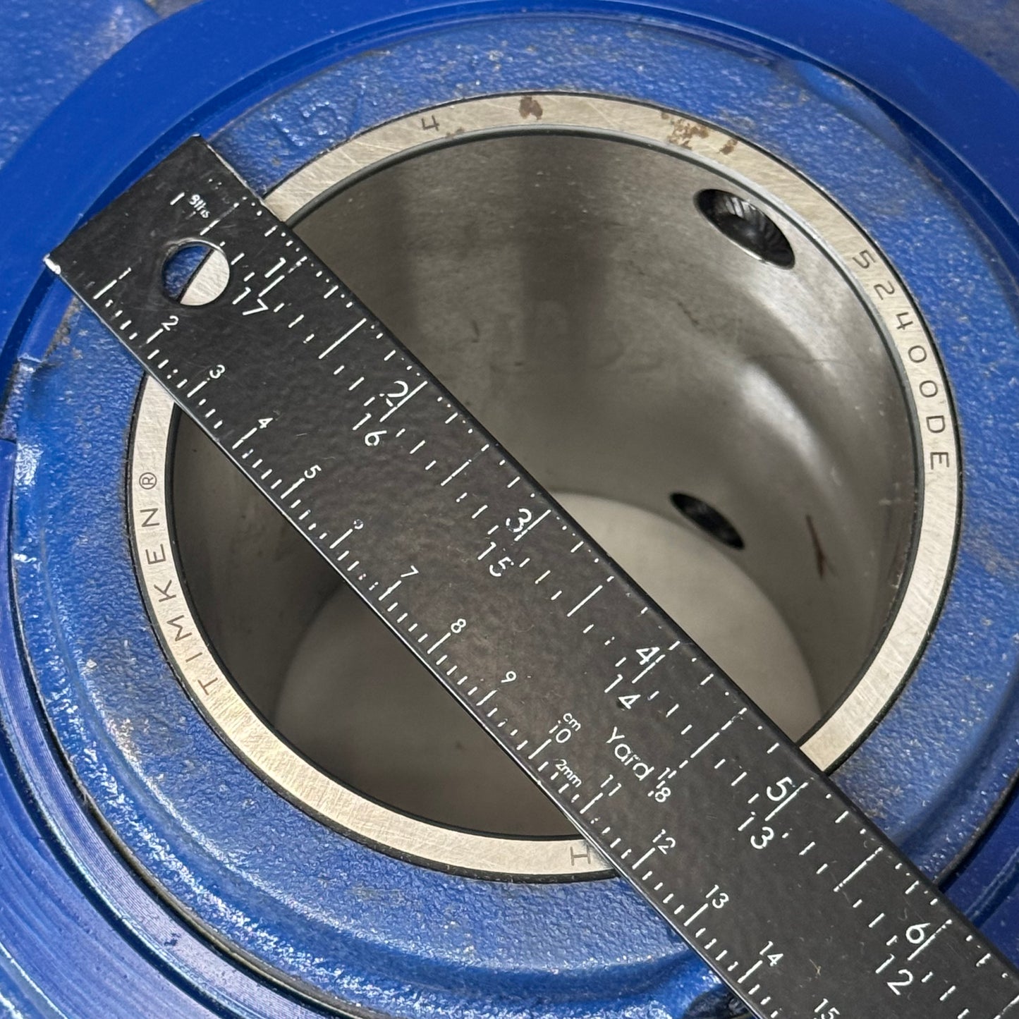 ROYERSFORD Type E Piloted Flange Bearings 4" Non-Expansion Blue 20-06-0400