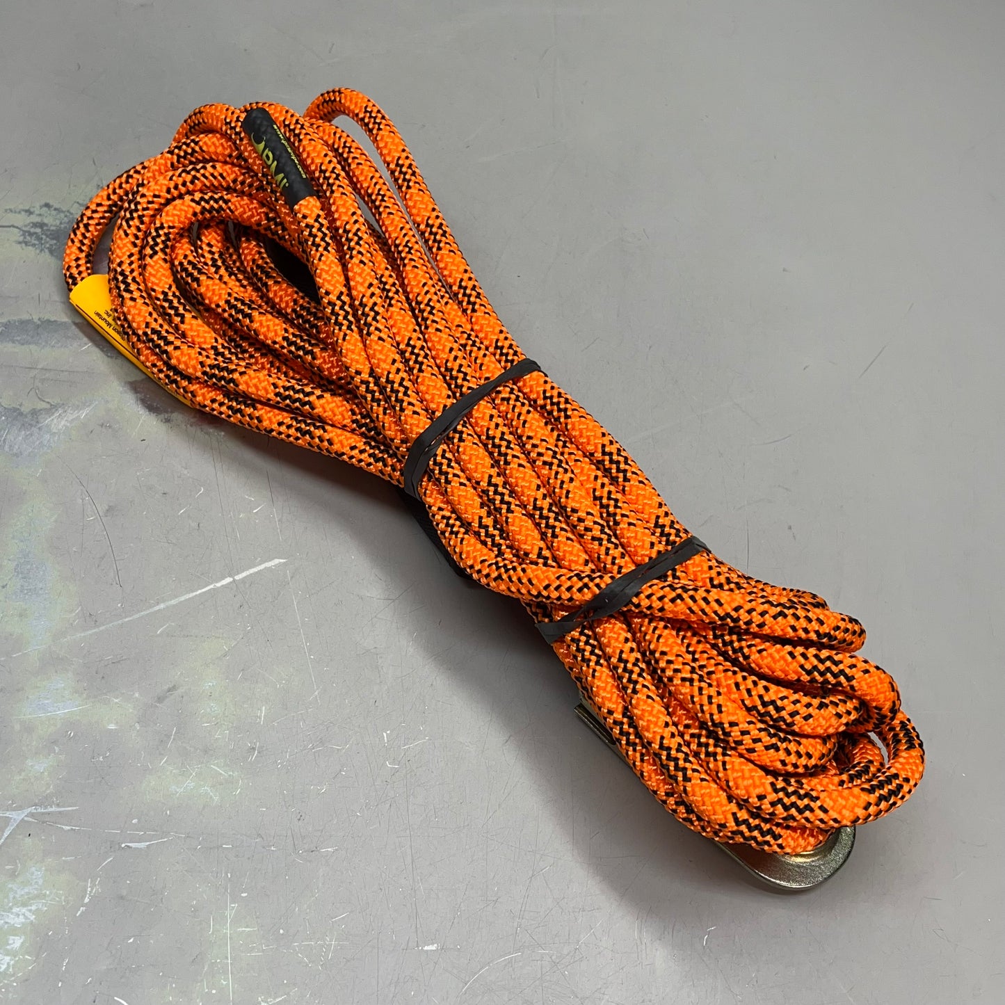 PMI Access Pro Rope W/ Steel Snap Hook 11mm x 32' Orange/Black IR110OB010P