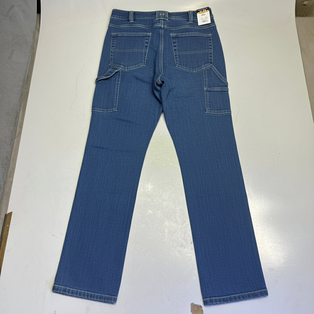 NOBLE OUTFITTERS Flex Denim Carpenter Jean Men's Sz 30x34 Stonewash 18457