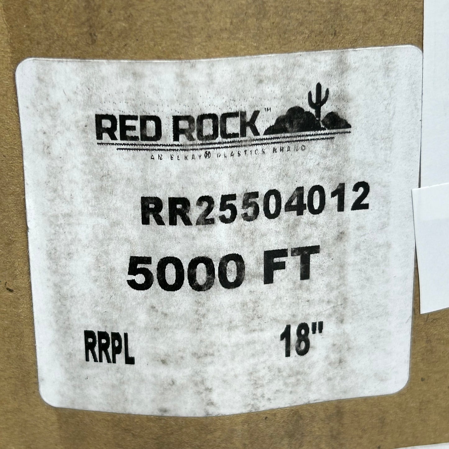 RED ROCK Stretch Meat Film For Hand Or Machine Wrap 18"x5000' Clear RRPL-18 (New Other- Distressed Packaging)