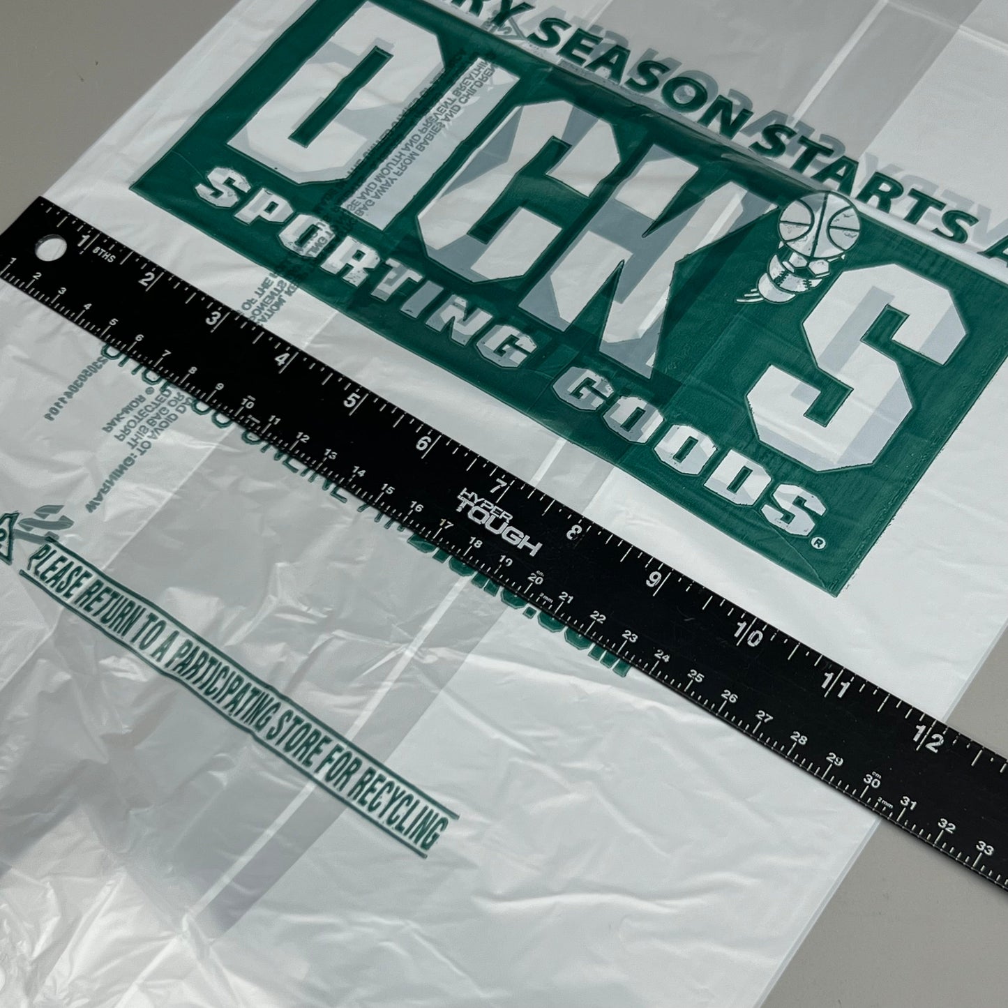 ZA@ DICK’S SPORTING GOODS 1000 Medium Plast-T-Stack Bags 12x8x25 G