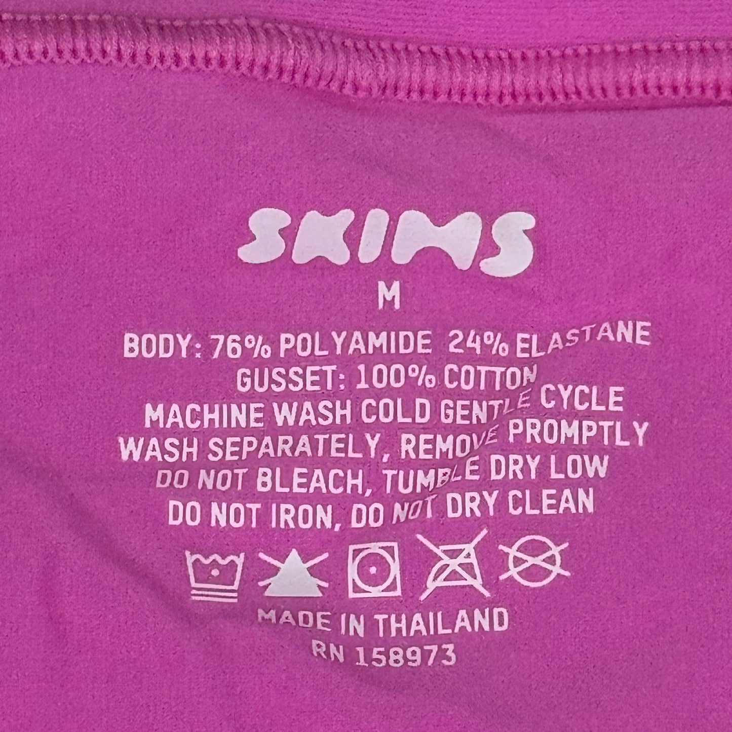 SKIMS Buttery Soft High-Rise Boy Short Women's Sz M Neon Orchid PN-BYS-2030