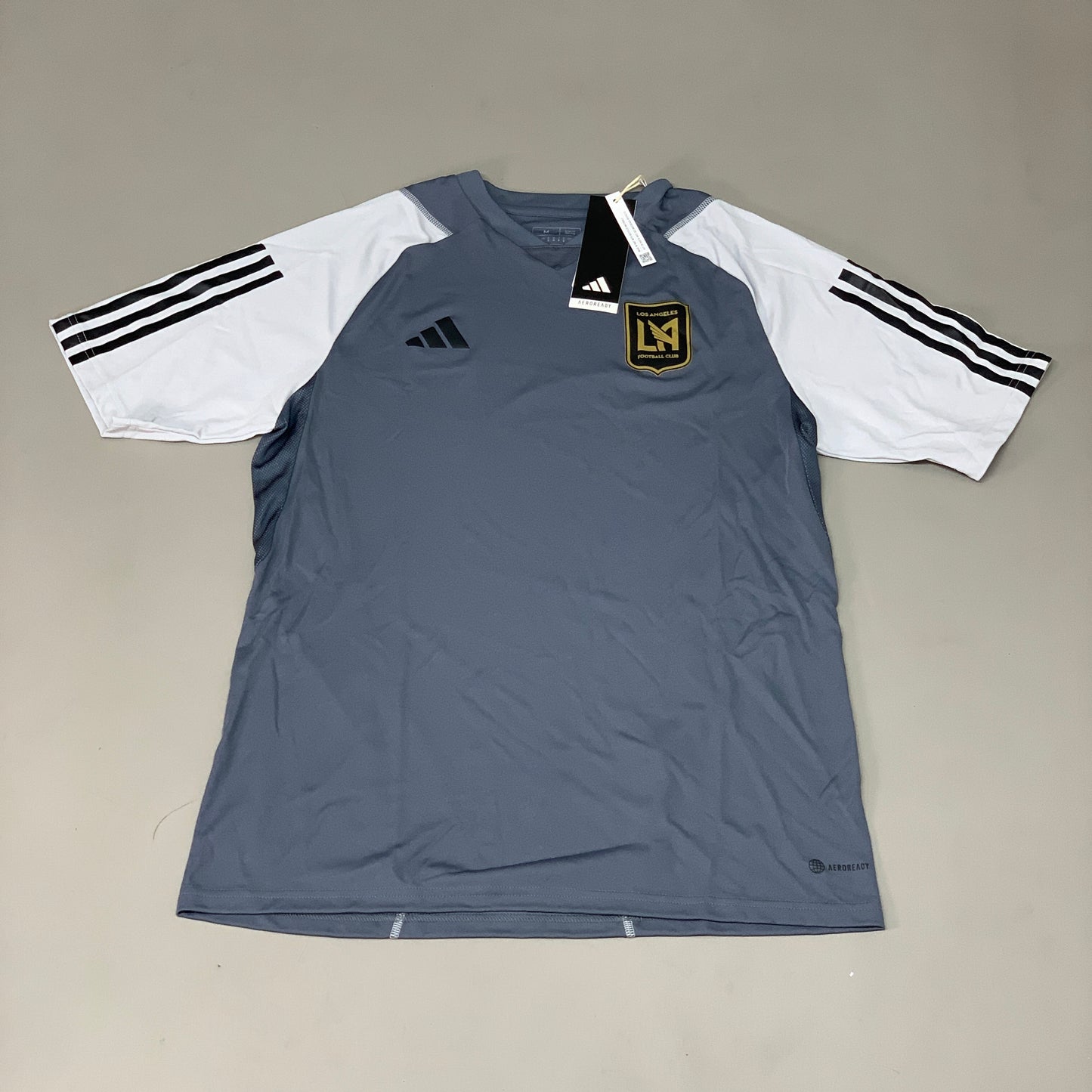 ADIDAS LosAngeles Football Club Training Jersey Short Sleeve Grey M 118436210