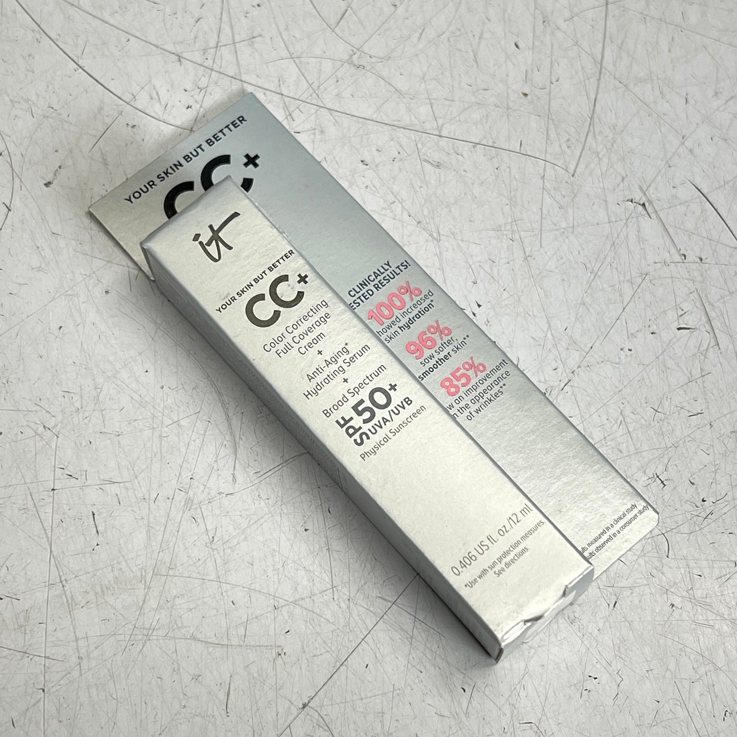 IT COSMETICS Cc+ Full Coverage Correcting Foundation W/ Spf 50+ .406Oz Light Med