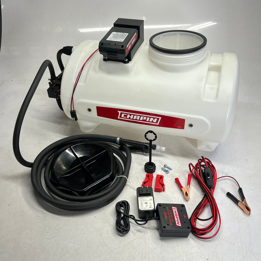 CHAPIN Rechargeable Battery Atv Multi-purpose Tank Sprayer 8 Gal 24V White 97024
