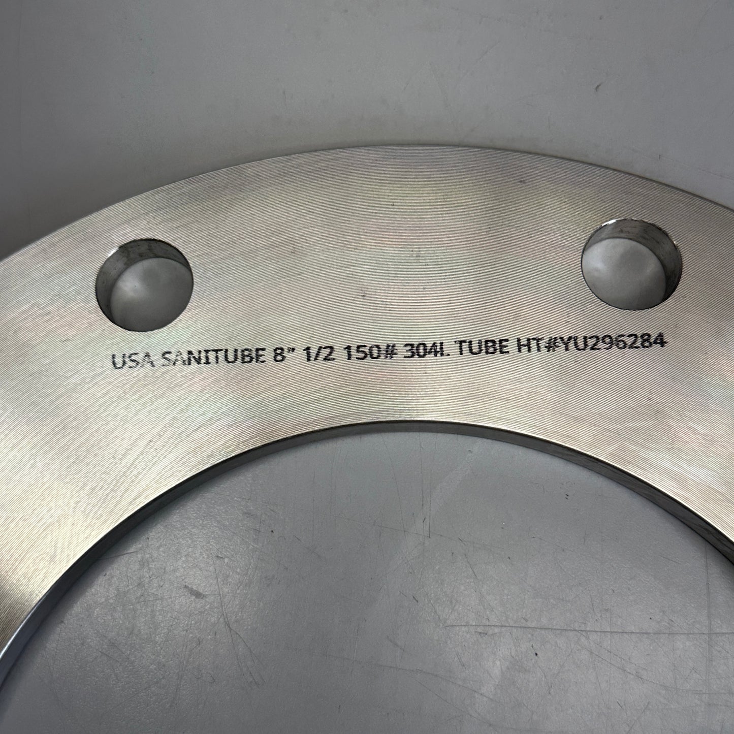 USA SANITUBE Stainless Steel Pipe Flange Sz 8" 1/2 150# Silver