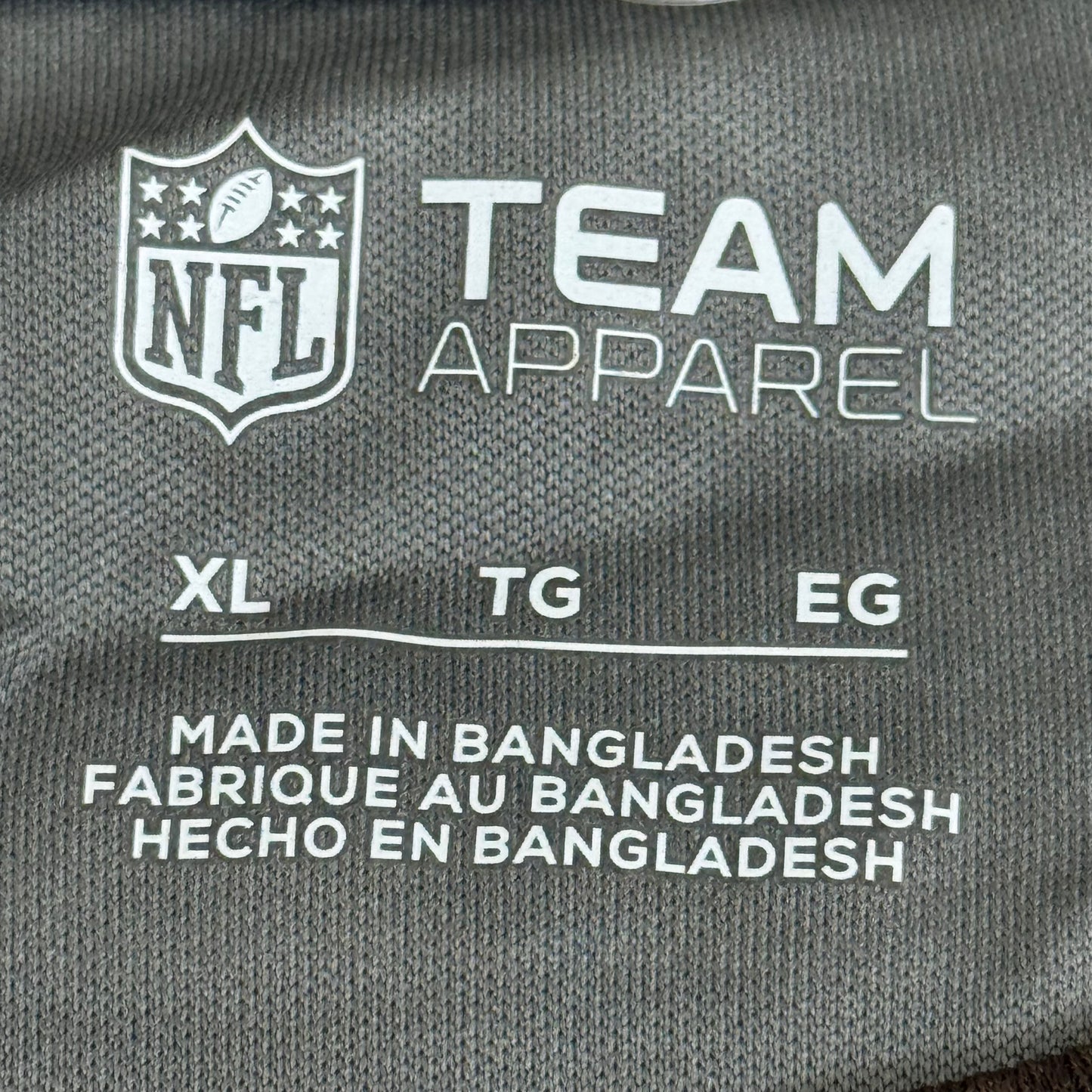 NFL Cleveland Browns Long Sleeve Shirt XL Brown/Grey 1802970 Established 1946