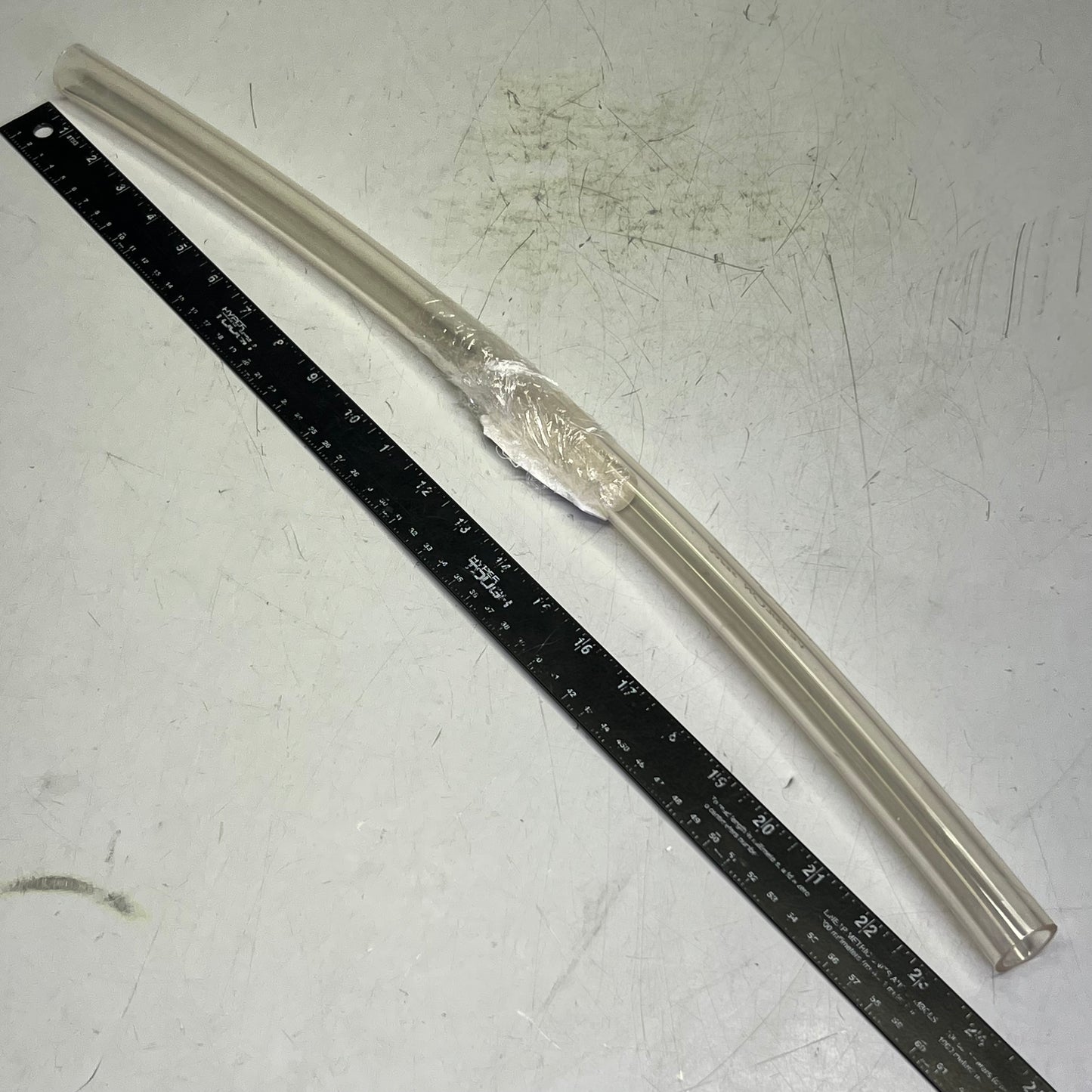 MASTERKLEER PVC Pvc Tubing Clear Sz 2' L x 3/4" inside x 1"Outside AJD00053-2