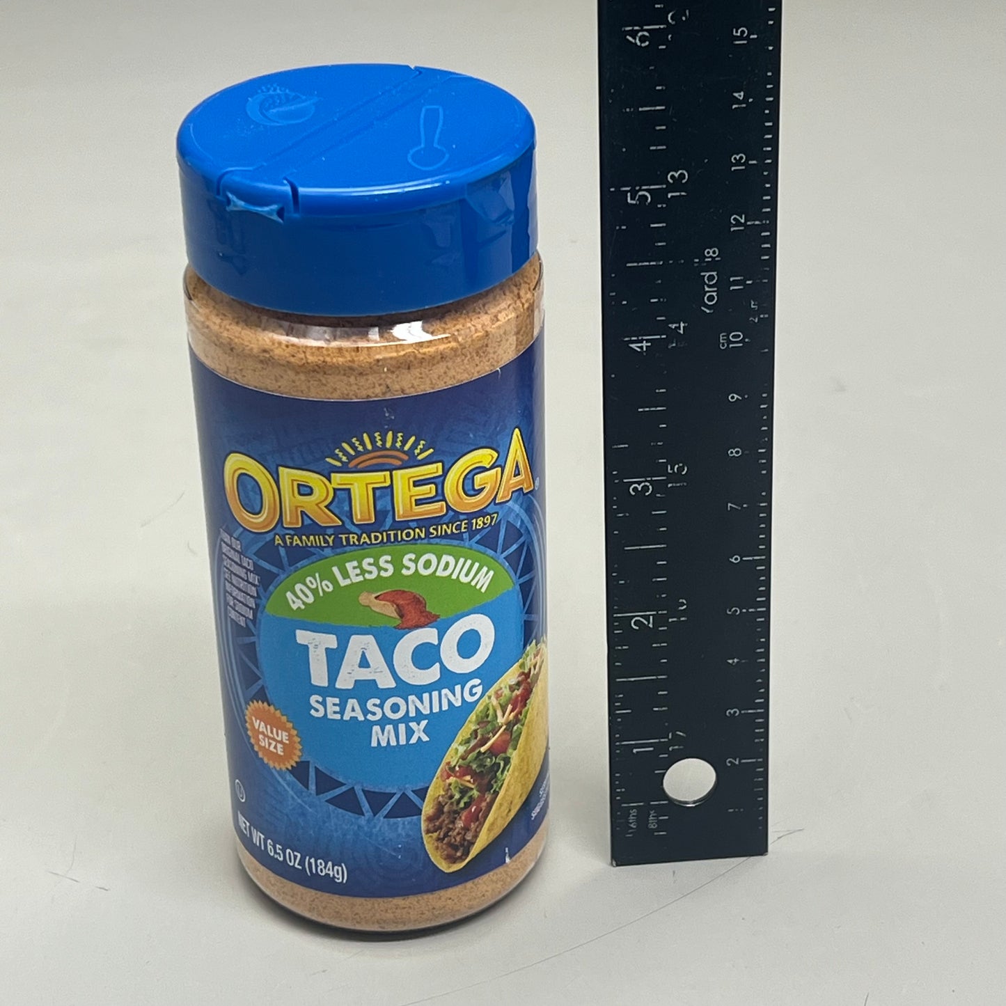 ORTEGA (6 PACK) Value Size Taco Seasoning Mix 40% Less Sodium 6.5 Oz BB 06/26