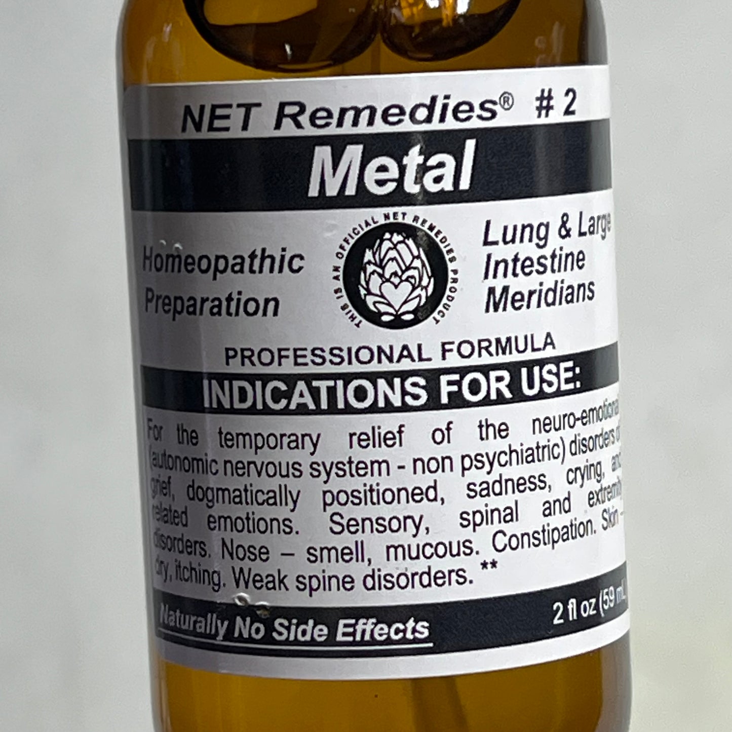 ZA@ NET REMEDIES (10 Pack) Metal #2 Lung & Large Intestine Meridians Homeopathic Preparation 2 fl oz I