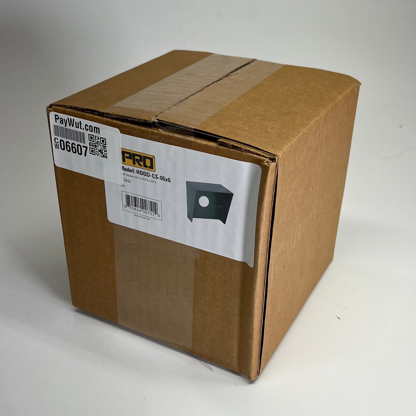 PEDESTAL PRO Steel Hood Polyester Powder-Coat Uv Inhibitor 7" HOOD-CS-06|X6