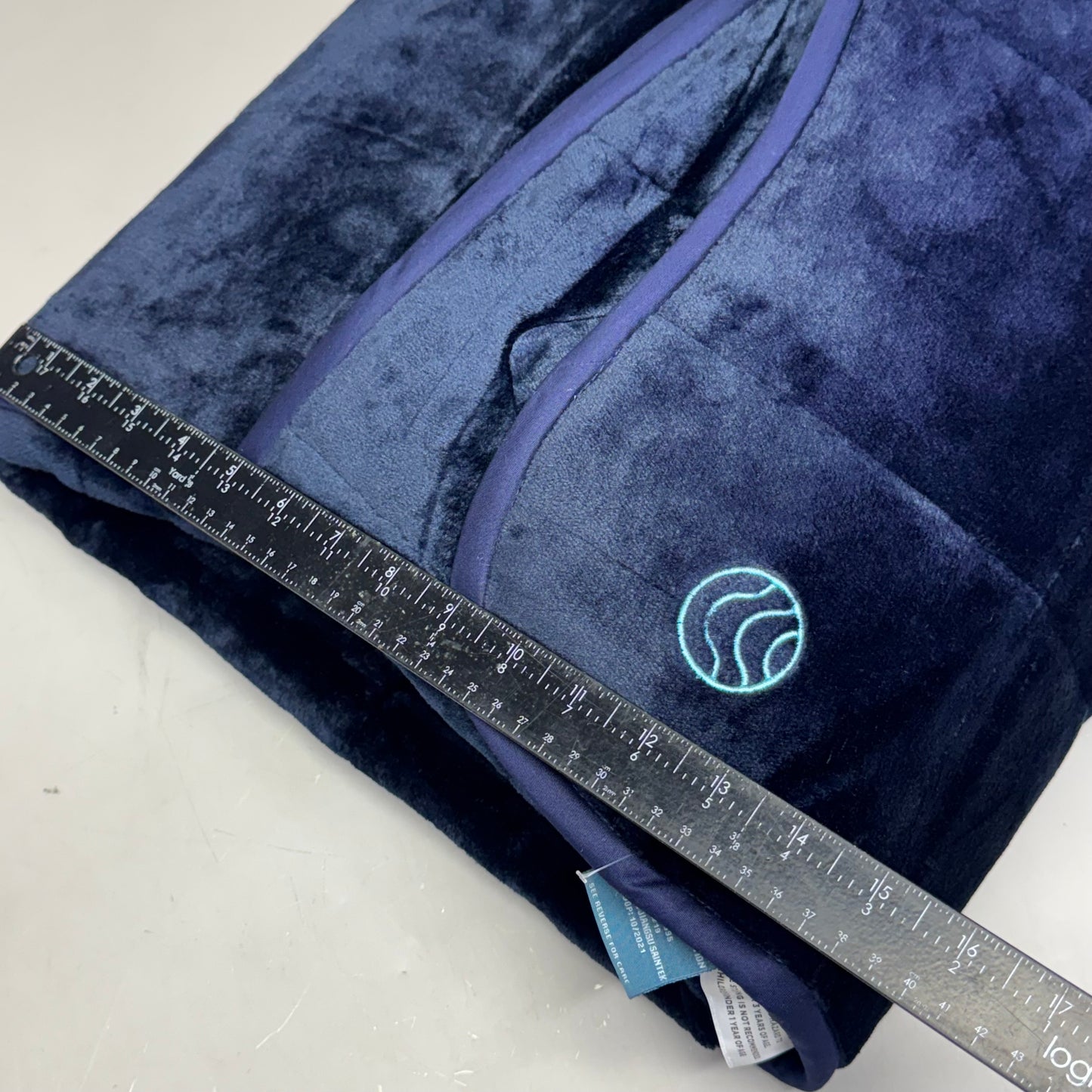 THERA Weighted Blanket Sz 42" x 66", Calming Navy BL613K