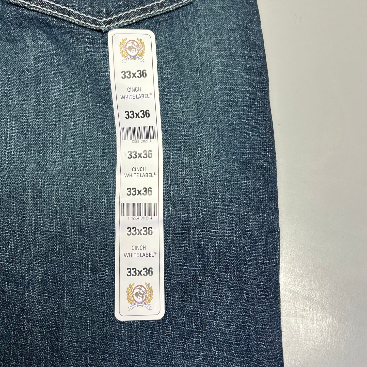 CINCH Relaxed Fit White Label Jeans Men's Sz 33 X 36 Stonewash Indigo MB92834019