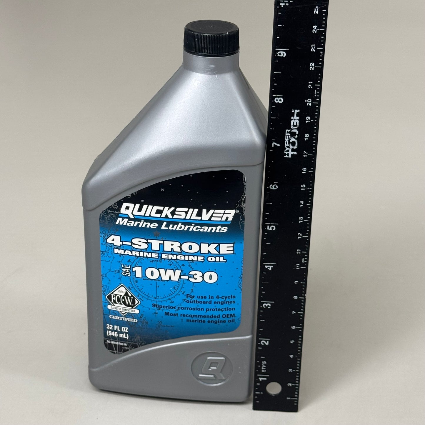 QUICK SILVER (6 PACK) Marine Lubricants 4 Stroke SAE 10W-30 32 fl oz 8M0078616