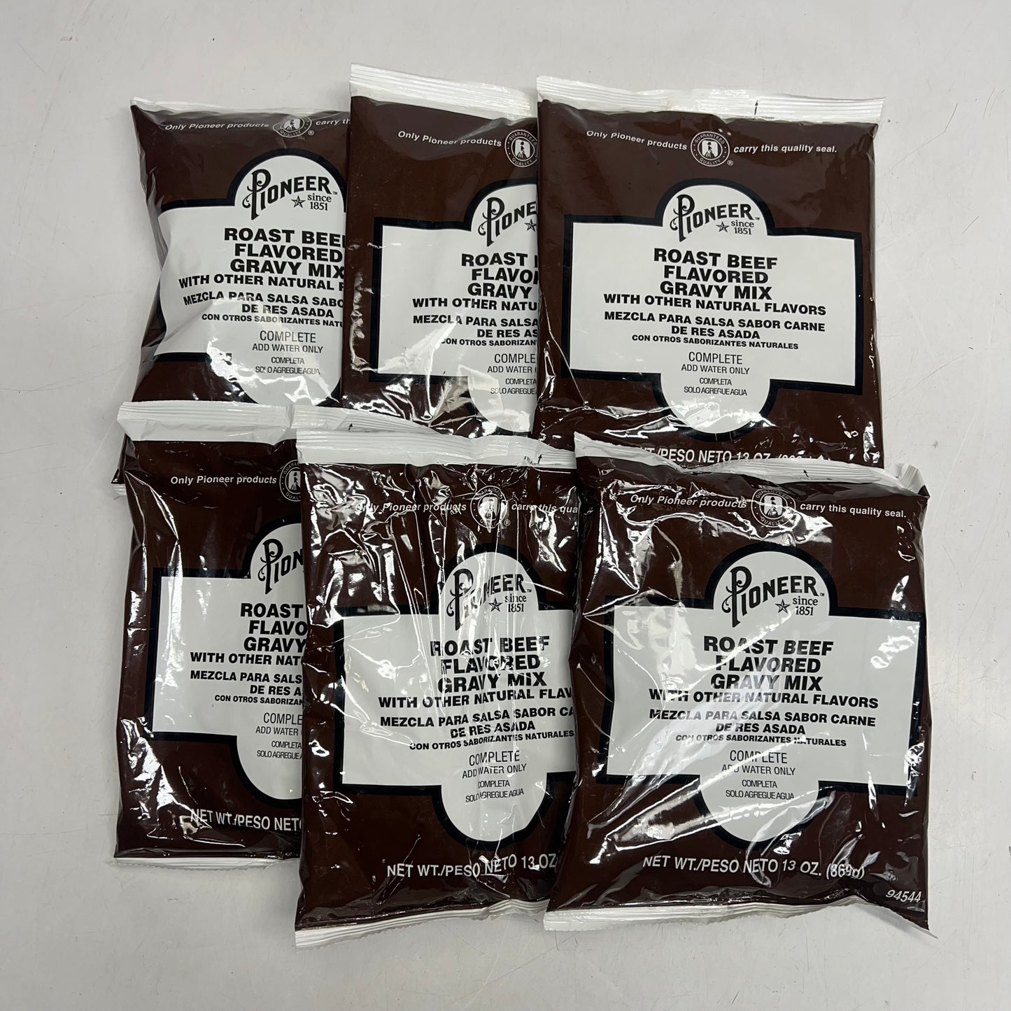 ZA@ ZA@ PIONEER (6 PACK) Roast Beef Gravy Mix 13 Oz White 94544