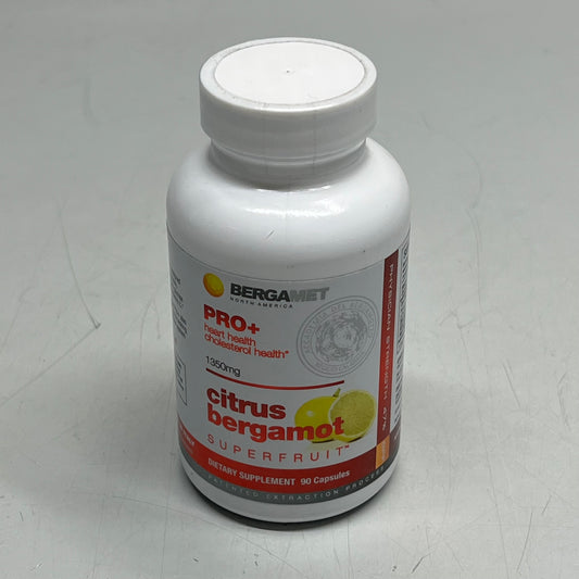 BERGAMOT PRO+ Heart Health Cholesterol Health Citrus Bergamot 90 Tablet BB 04/27