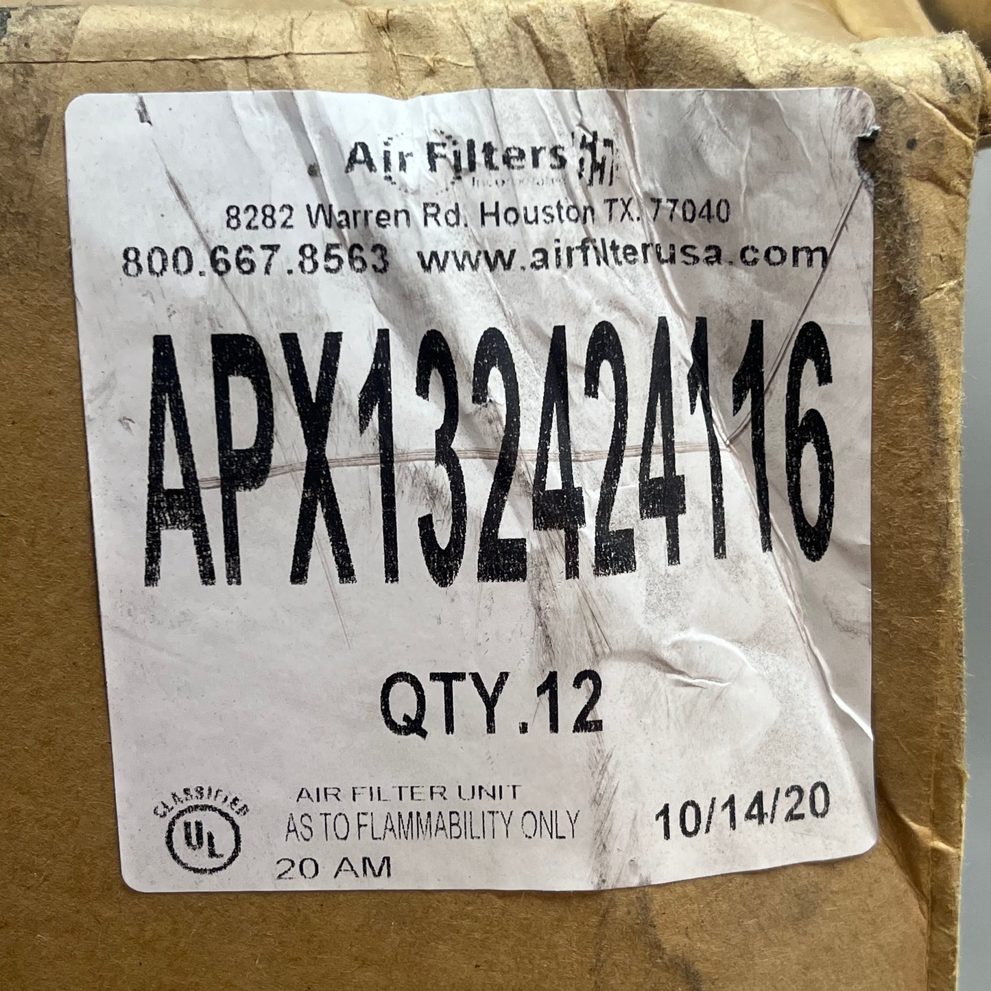 INDIANA AIR FILTER SUPPLY (12 PACK) HVAC & Furnace Air Filter MERV 13 24x24x1