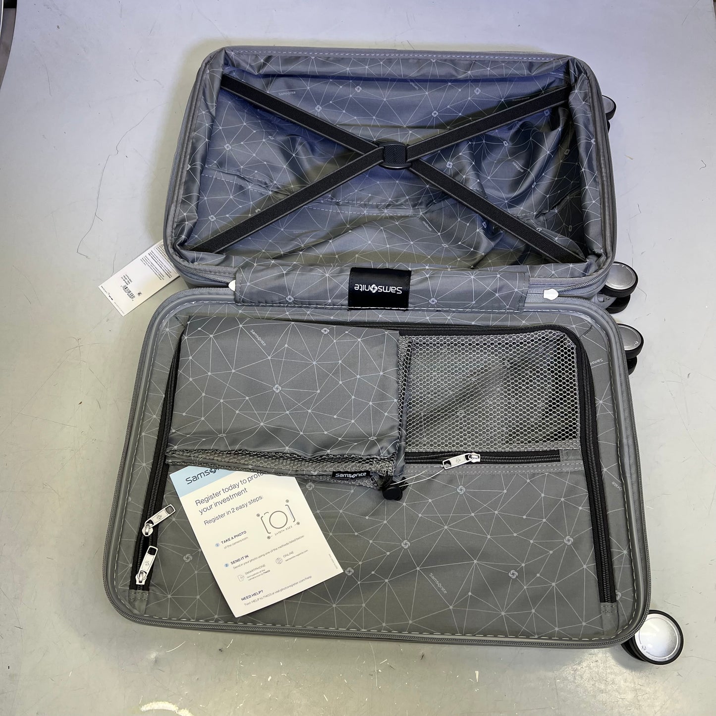 SAMSONITE Opto 3 Carry Suitcase 360° Spinner Wheels 19" X 13"x9" Frost Teal