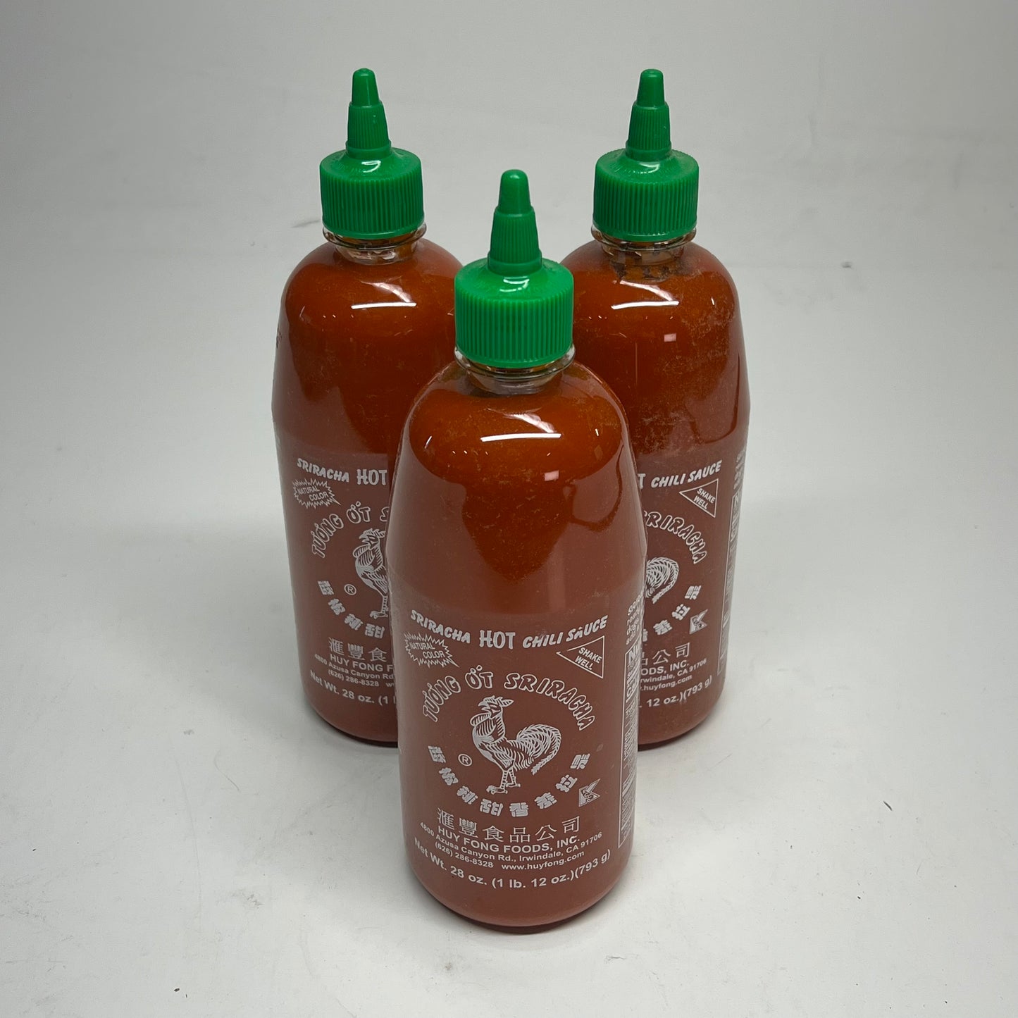 ZA@ HUY FONG FOODS (3 PACK) Tuong Ot Sriracha Hot Chili Sauce 12 Oz BB 05/28