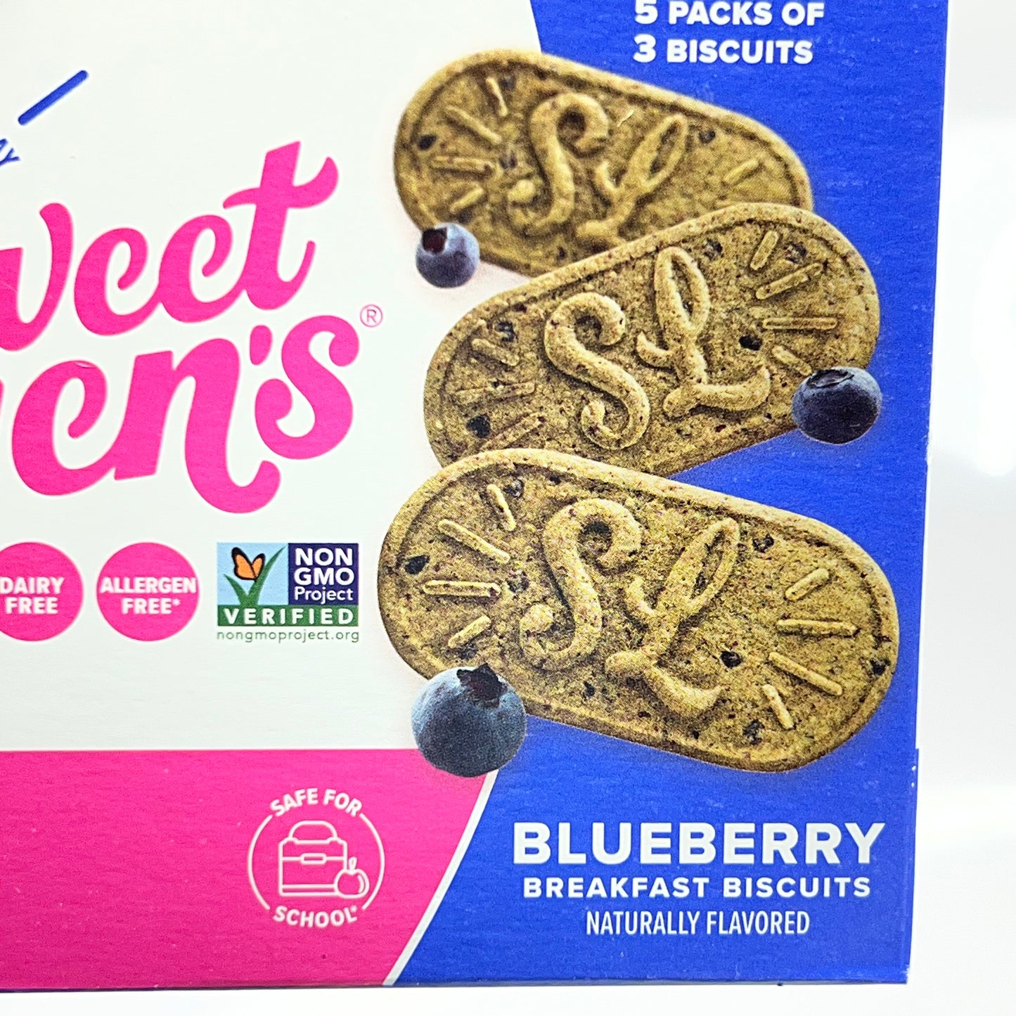 SWEET LOREN'S (2 PACK of 5) Blueberry Breakfast Biscuits 1.6 oz BB 09/26