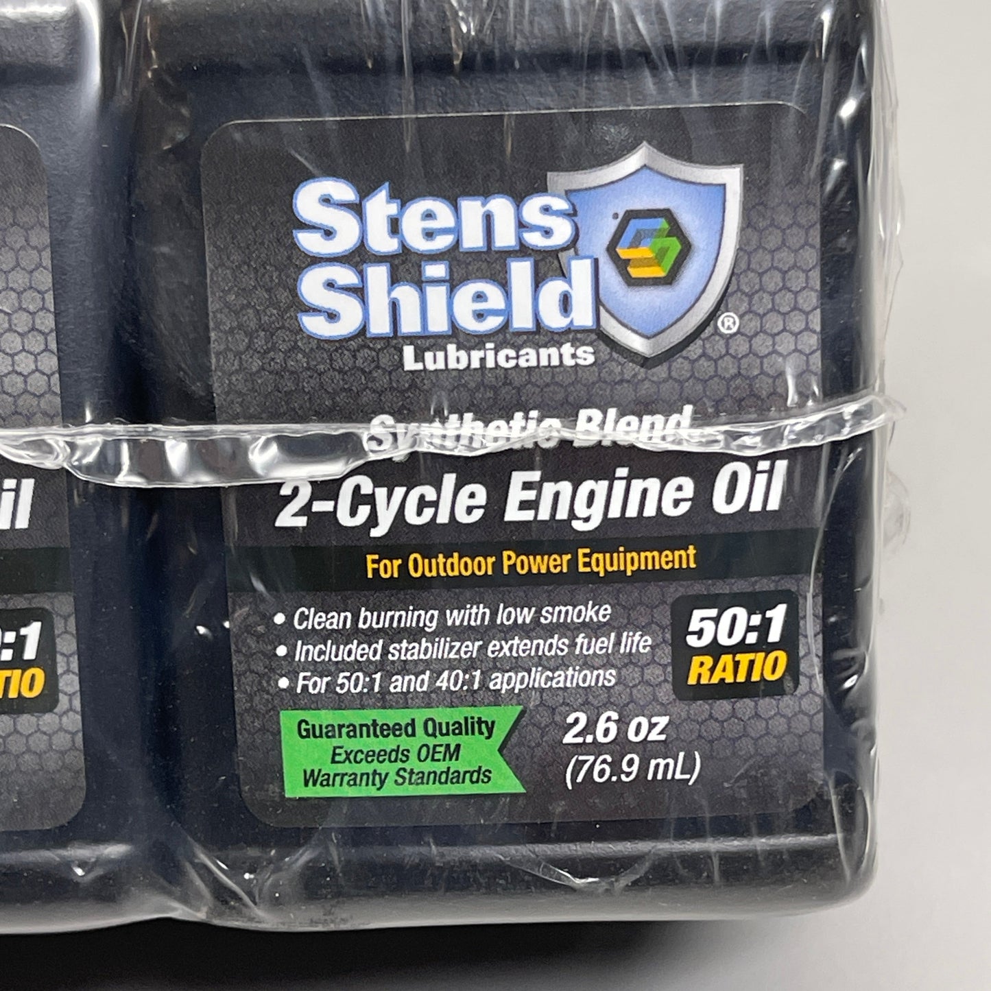 STENS SHIELD 6-PACK! 2-Cycle Oil Synthetic Blend 50:1 Ratio 2.6 oz Bottles 770-268 (New)