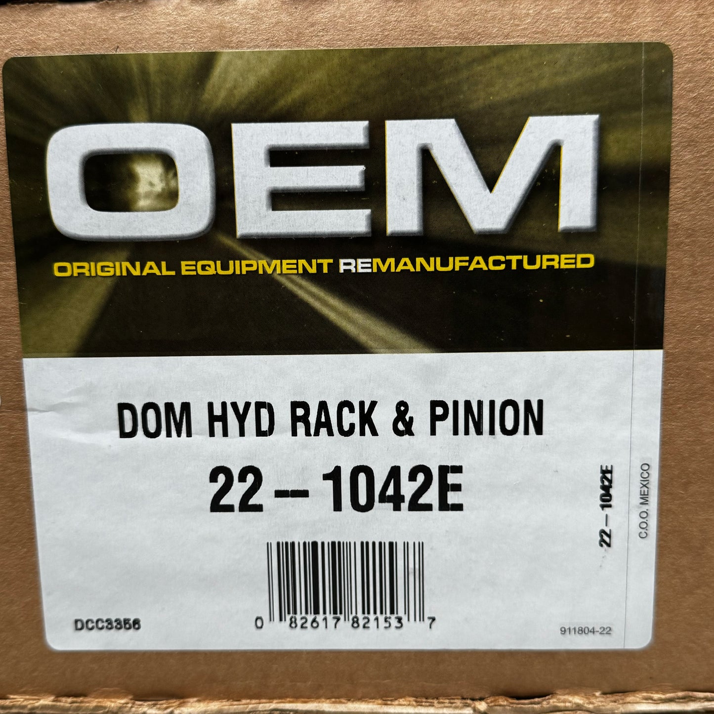 CARDONE Rack and Pinion Assey. OEM Remanufactured Chevrolet, GMC, Buick 22-1042E