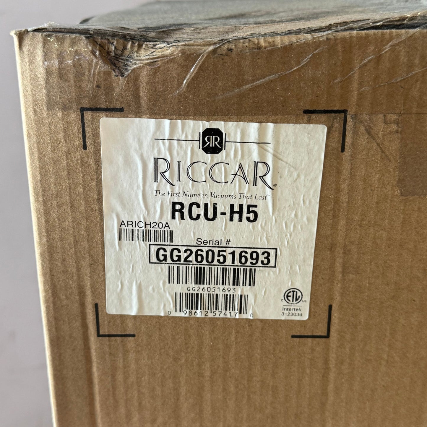 RICCAR Standard Hybrid Central Vacuum RCU-H5