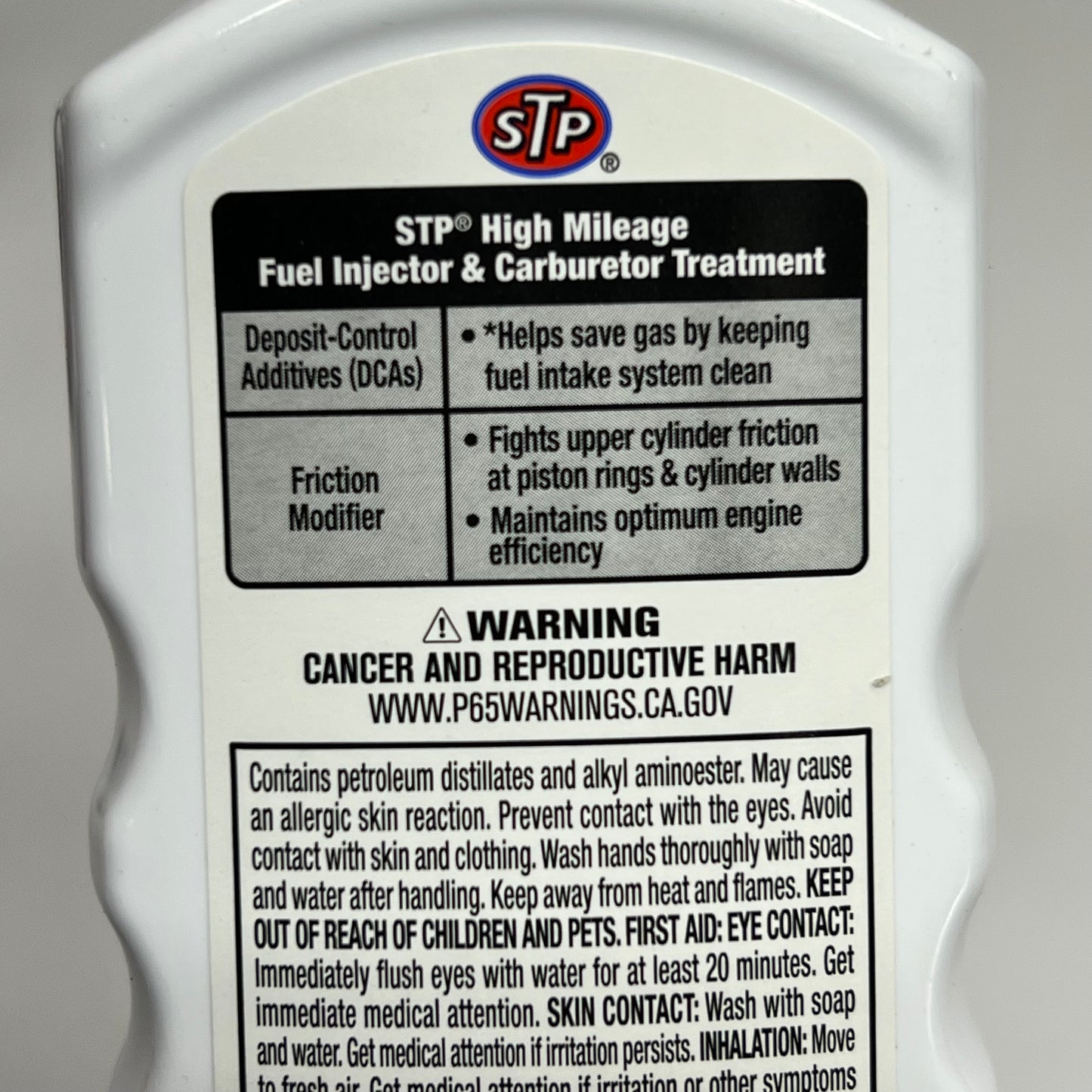 ZA@ STP (6 PACK) High Mileage Fuel Injector & Carburetor Treatment  5.25 Fl Oz 174352 D