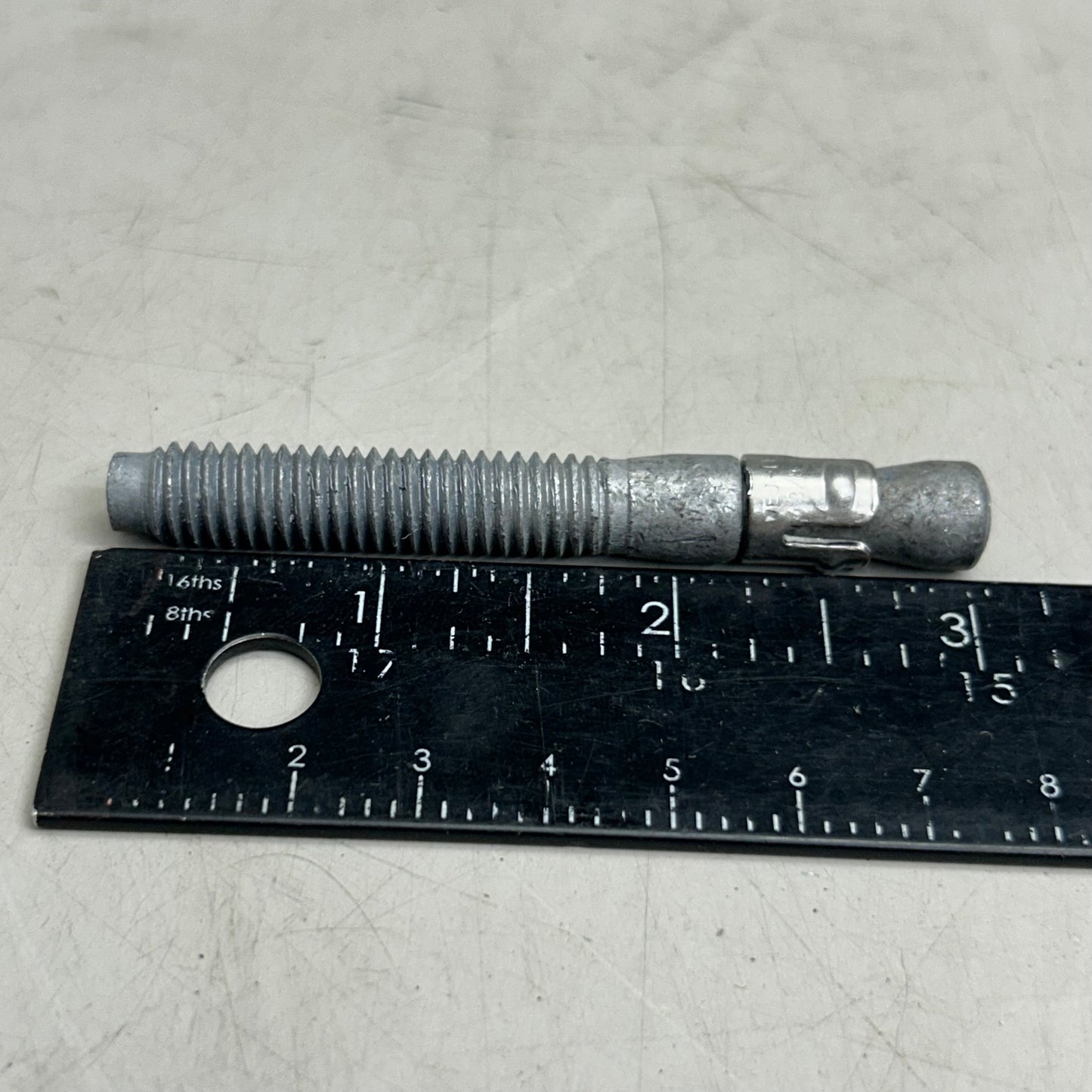 WEJ-IT (50 Per Box) Galvanized Steel Ankr-Tite Wedge Anchors 3/8"x3" Chrome ATG3830