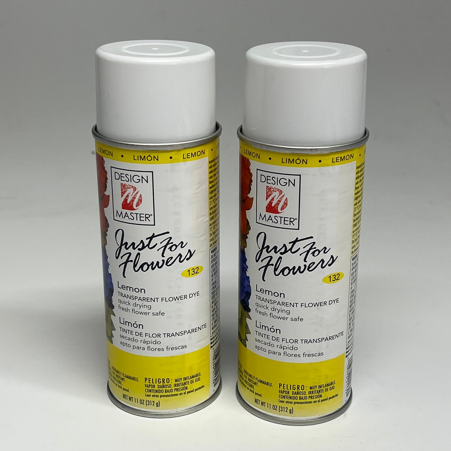 DESIGN MASTER (2 PACK) Just for Flowers Transparent Flower Dye 11oz Lemon 132