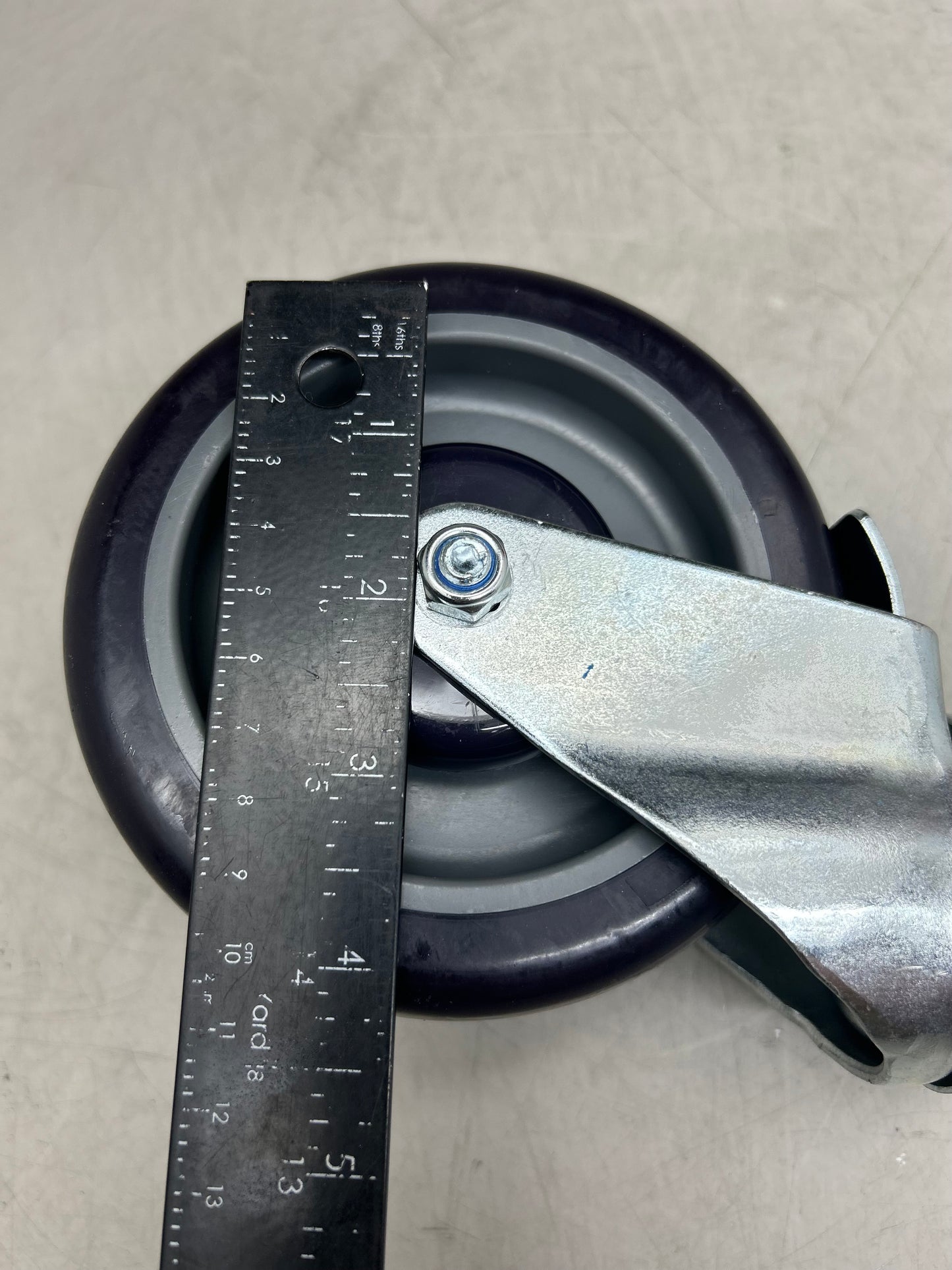 REGENCY Polyurethane Work Table/Equipment Stand Caster W/ Brake 5" Black A105CR