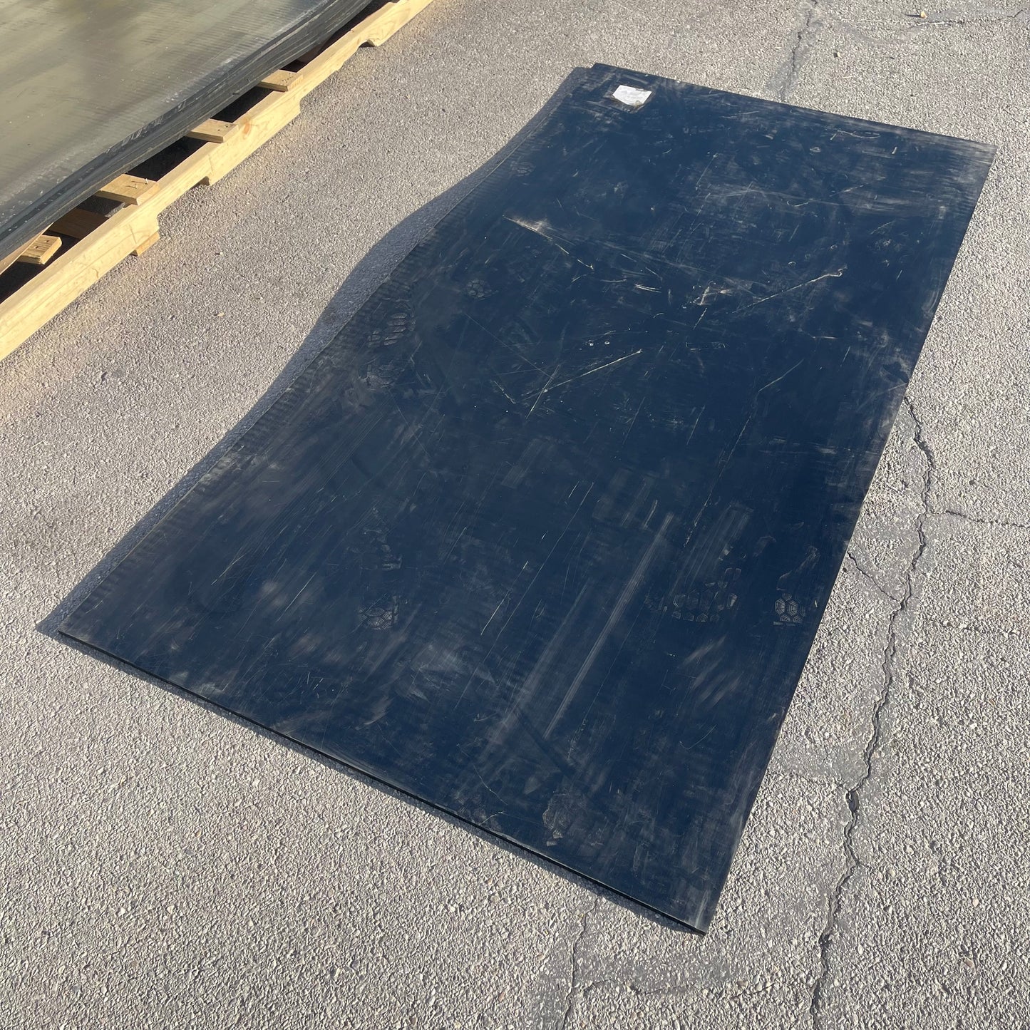 Z@  MITSUBISHI TIVAR  ESD Black Plate Anti Static Plastic Sheet 0.5” x 48” x 96” (AS-IS)