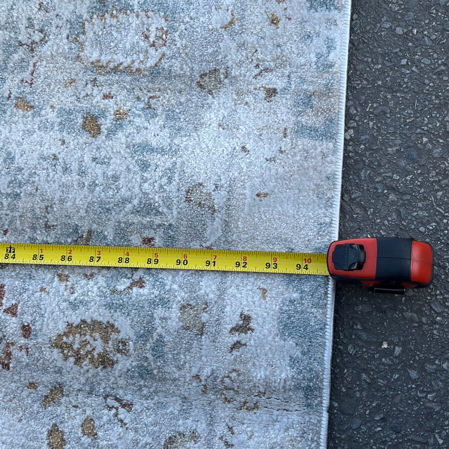 ZA@ VEGA COLLECTION Large Area Rug Low Pile Light Grey Multicolor (New Other)